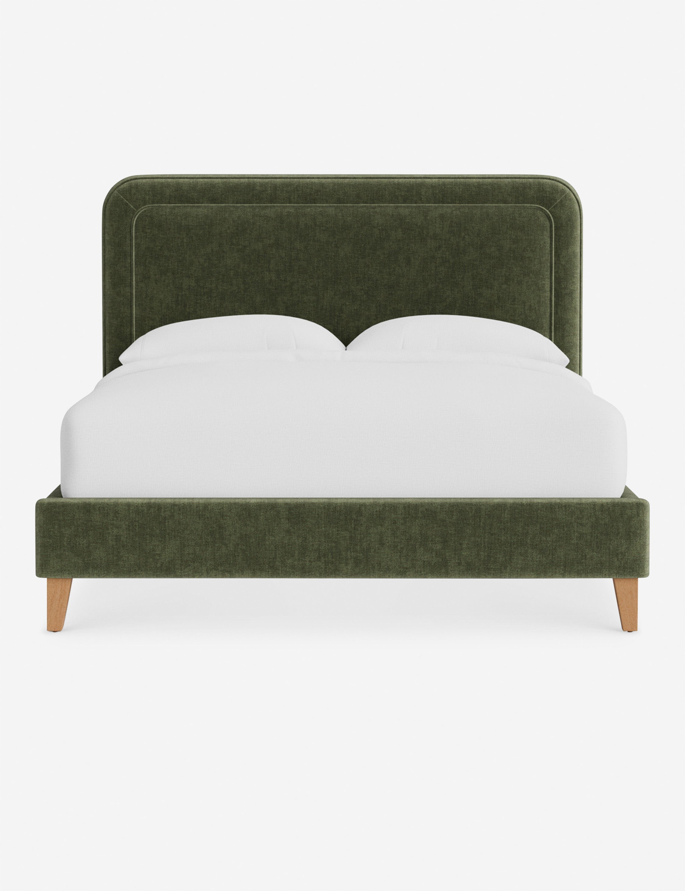 Lit - Avec ses lignes épurées et son cadre rembourré, le lit offre un look à la fois élégant et accueillant