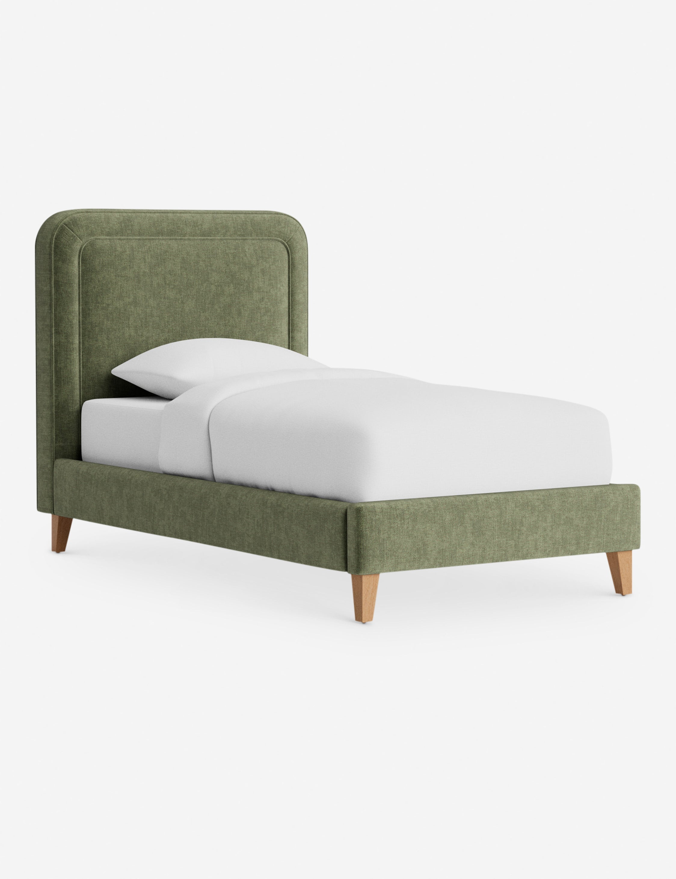 Lit - Avec ses lignes épurées et son cadre rembourré, le lit offre un look à la fois élégant et accueillant
