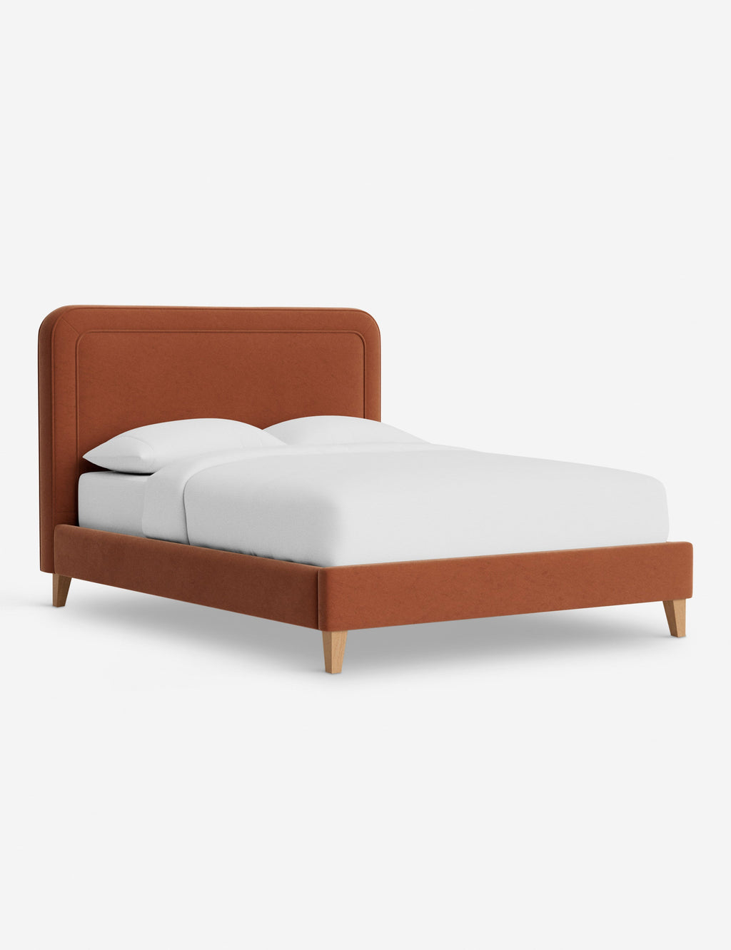 Lit - Avec ses lignes épurées et son cadre rembourré, le lit offre un look à la fois élégant et accueillant