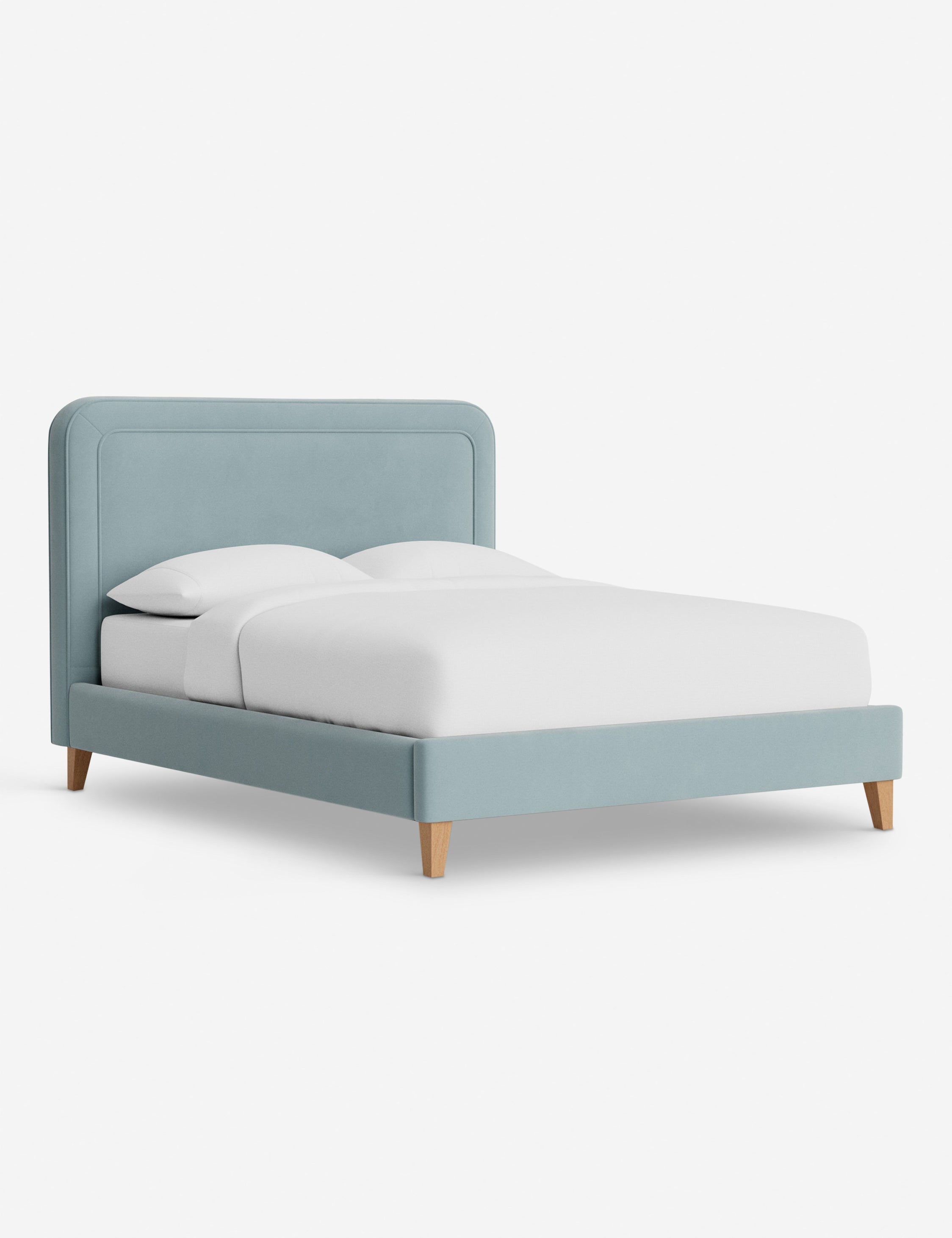 Lit - Avec ses lignes épurées et son cadre rembourré, le lit offre un look à la fois élégant et accueillant