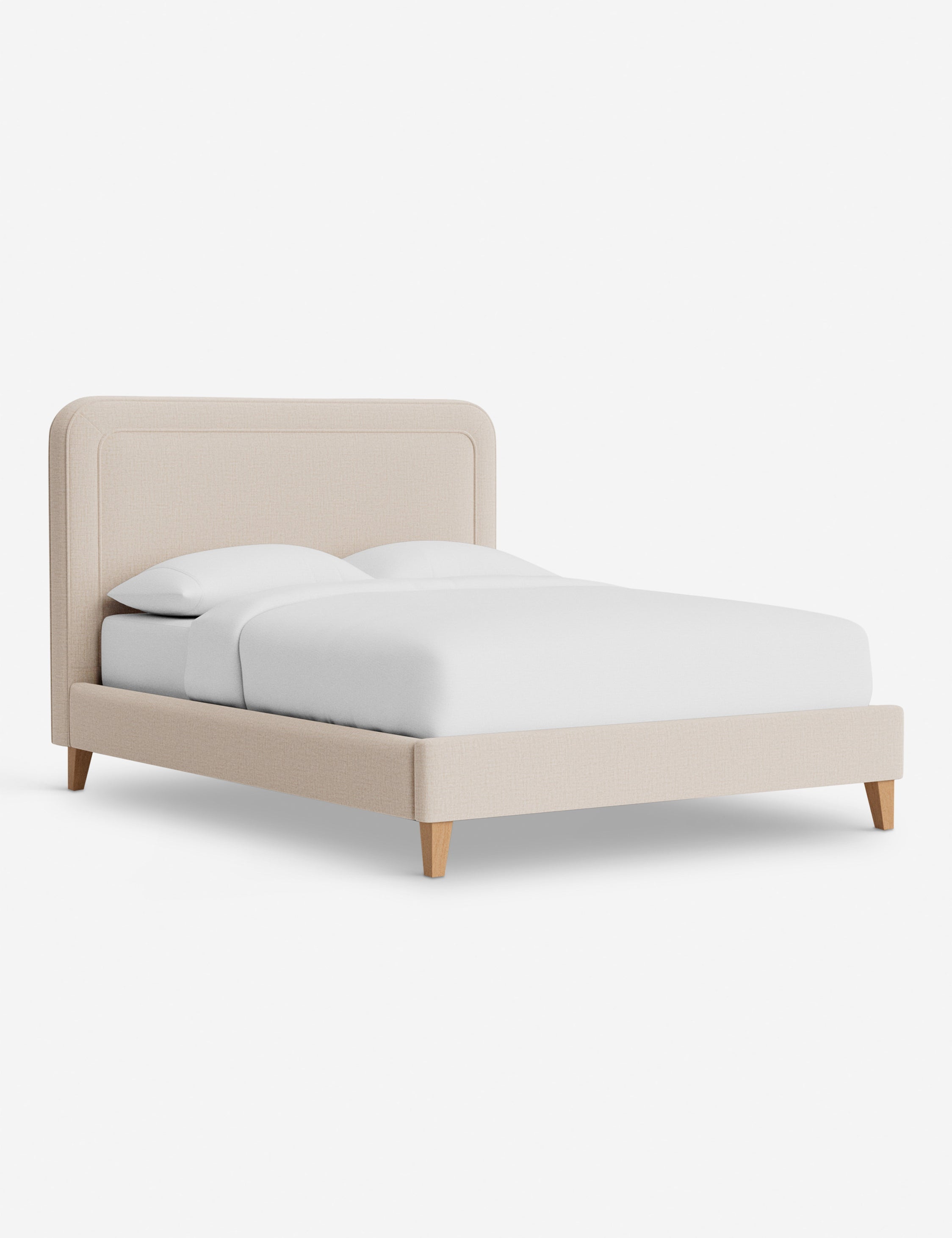 Lit - Avec ses lignes épurées et son cadre rembourré, le lit offre un look à la fois élégant et accueillant