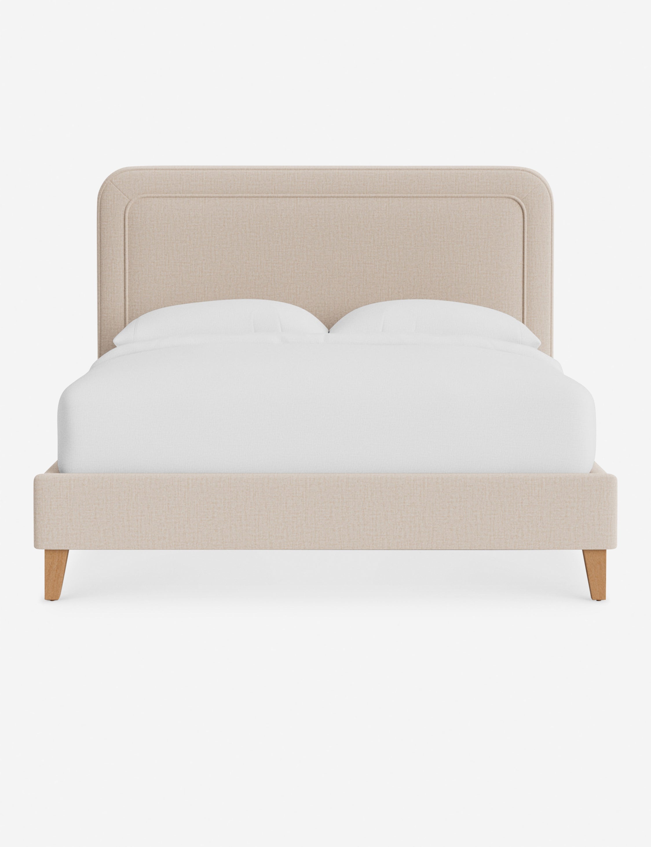 Lit - Avec ses lignes épurées et son cadre rembourré, le lit offre un look à la fois élégant et accueillant