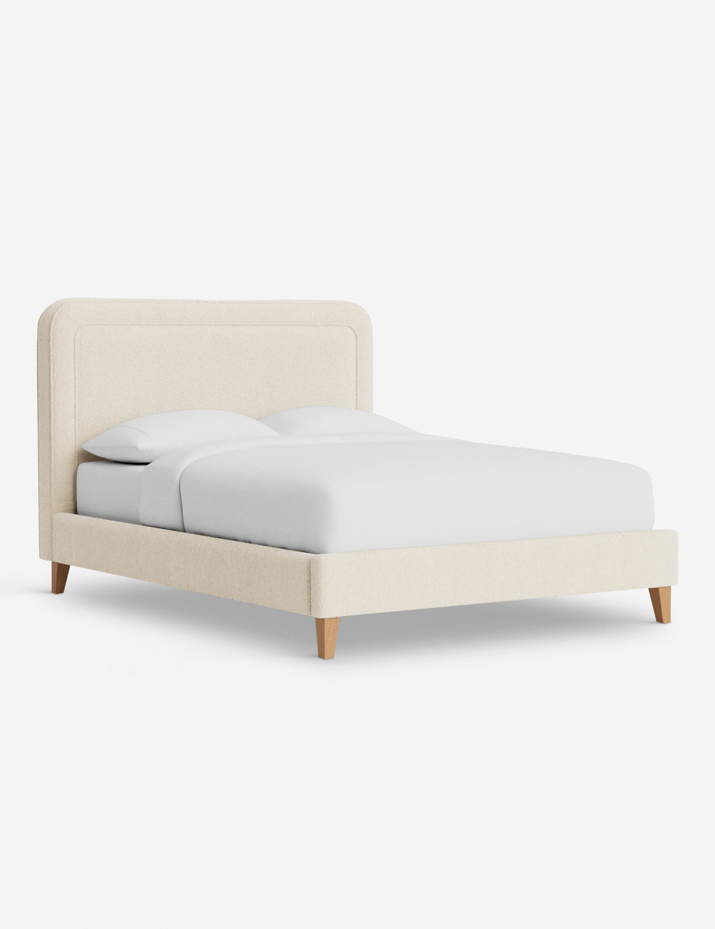 Lit - Avec ses lignes épurées et son cadre rembourré, le lit offre un look à la fois élégant et accueillant