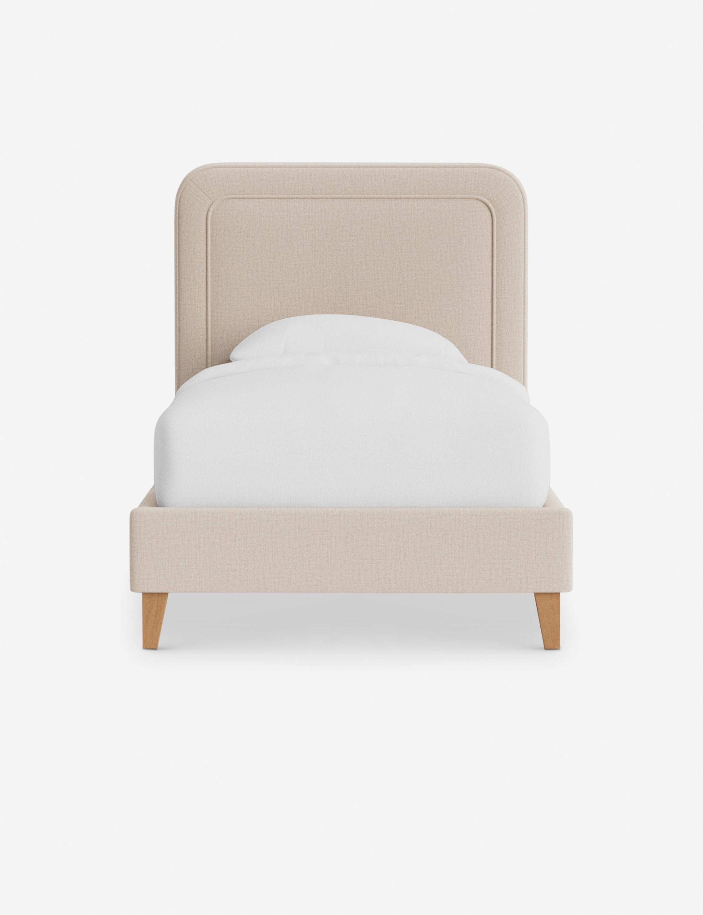 Lit - Avec ses lignes épurées et son cadre rembourré, le lit offre un look à la fois élégant et accueillant