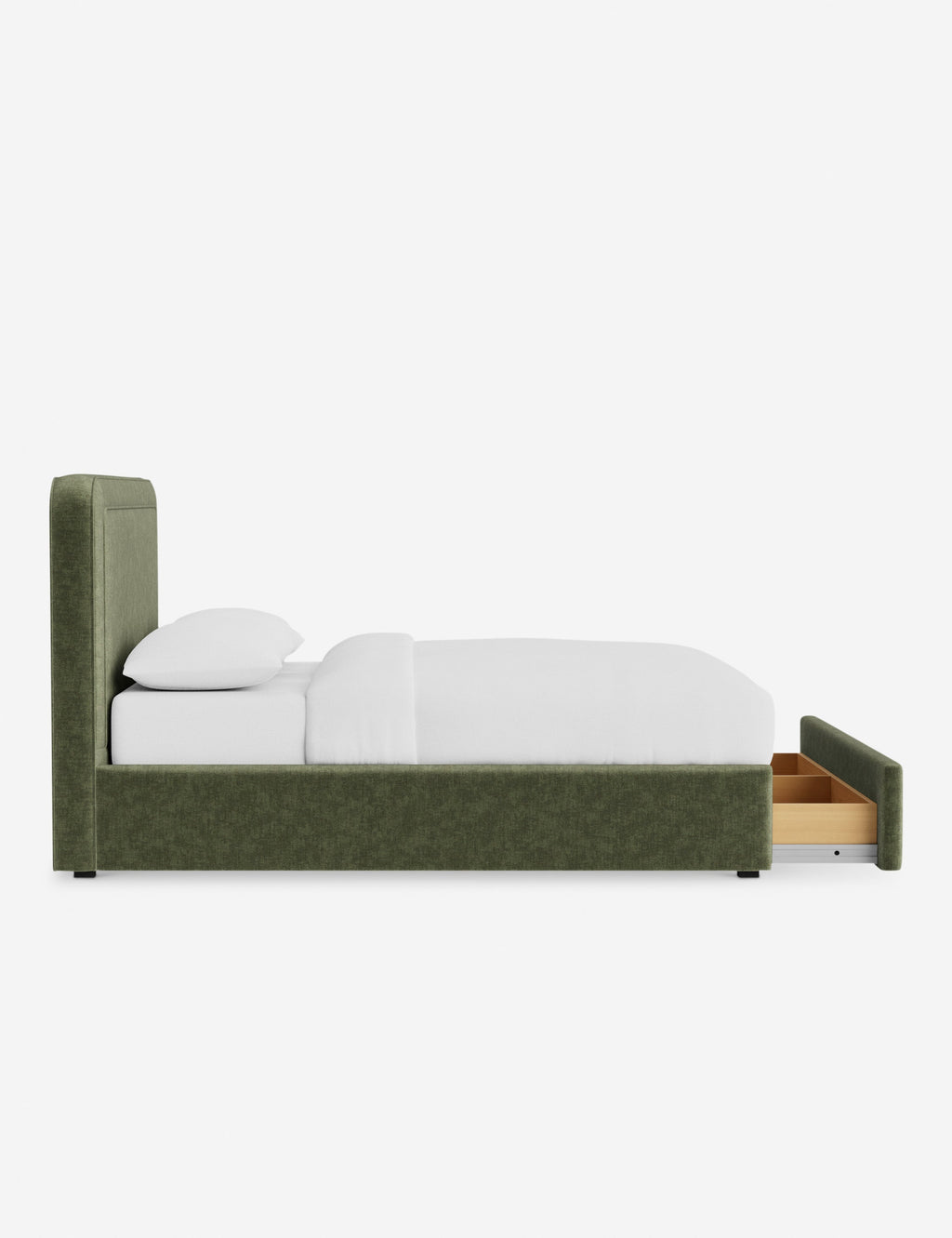 Lit - Avec ses lignes épurées et son cadre rembourré, le lit offre un look sur mesure tout en étant accueillant