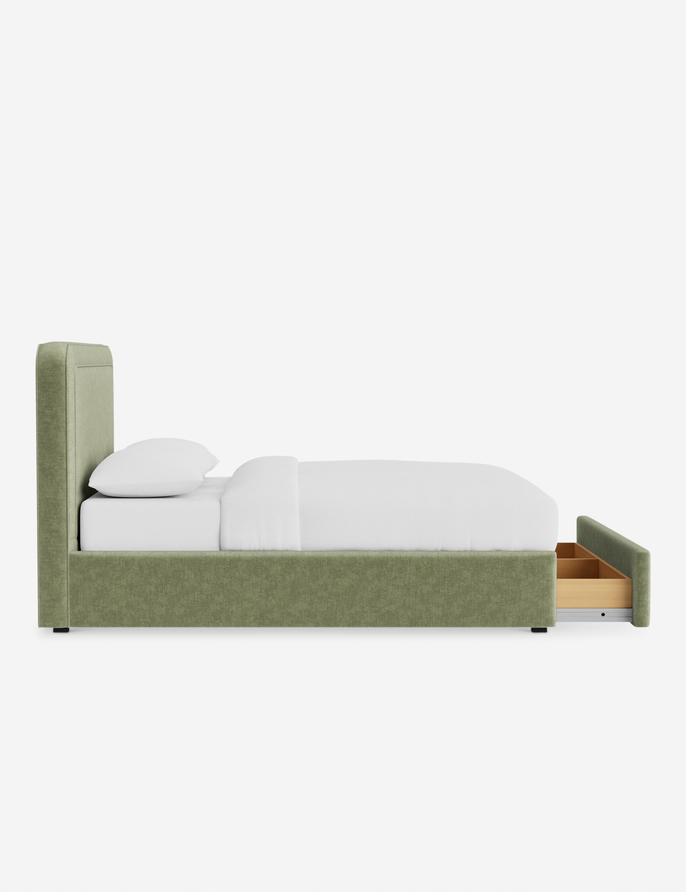 Lit - Avec ses lignes épurées et son cadre rembourré, le lit offre un look sur mesure tout en étant accueillant