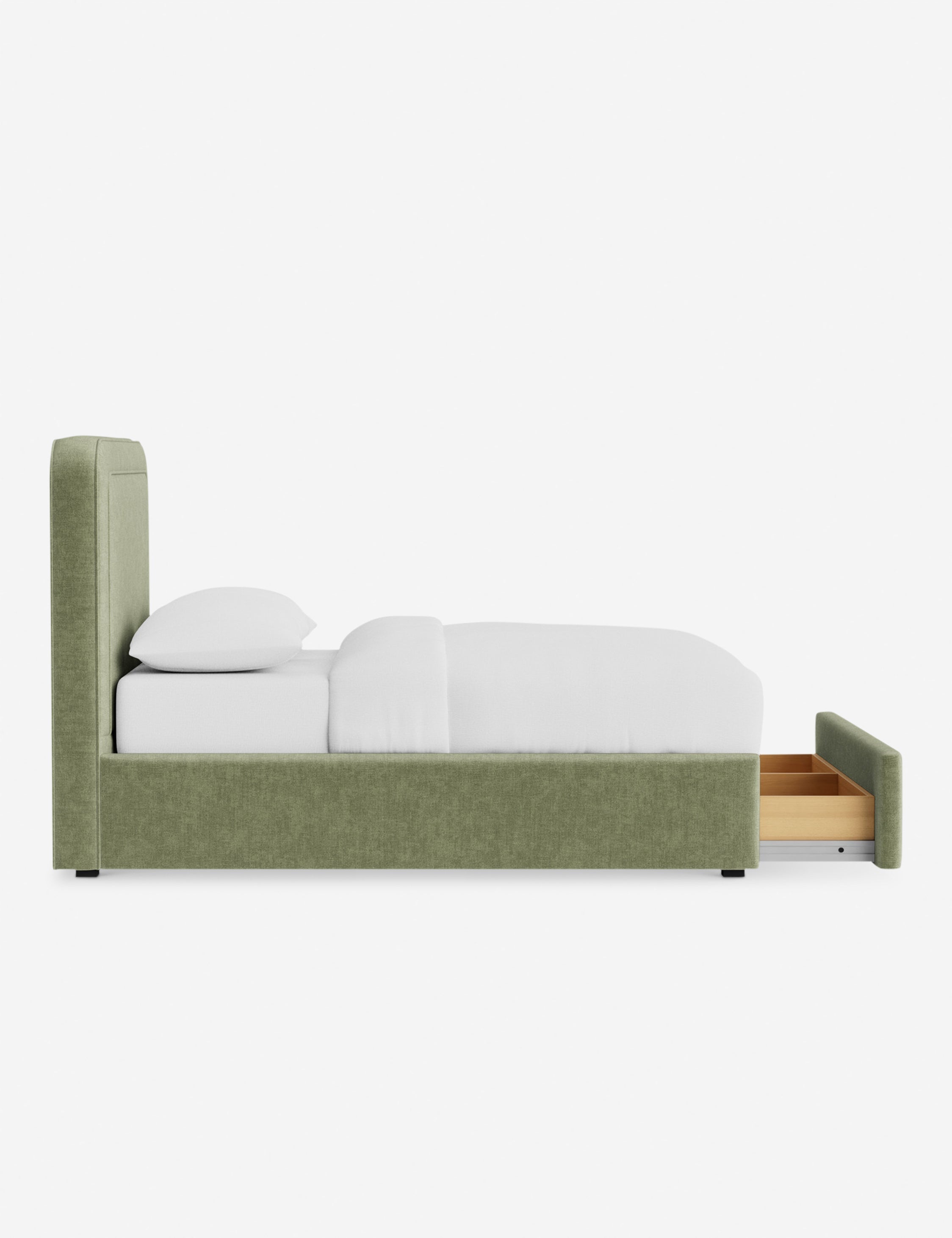 Lit - Avec ses lignes épurées et son cadre rembourré, le lit offre un look sur mesure tout en étant accueillant