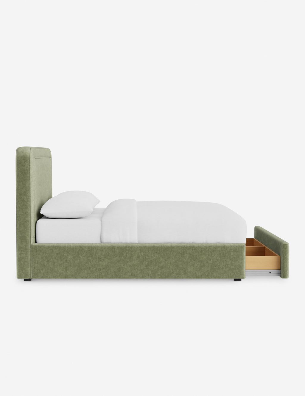 Lit - Avec ses lignes épurées et son cadre rembourré, le lit offre un look sur mesure tout en étant accueillant