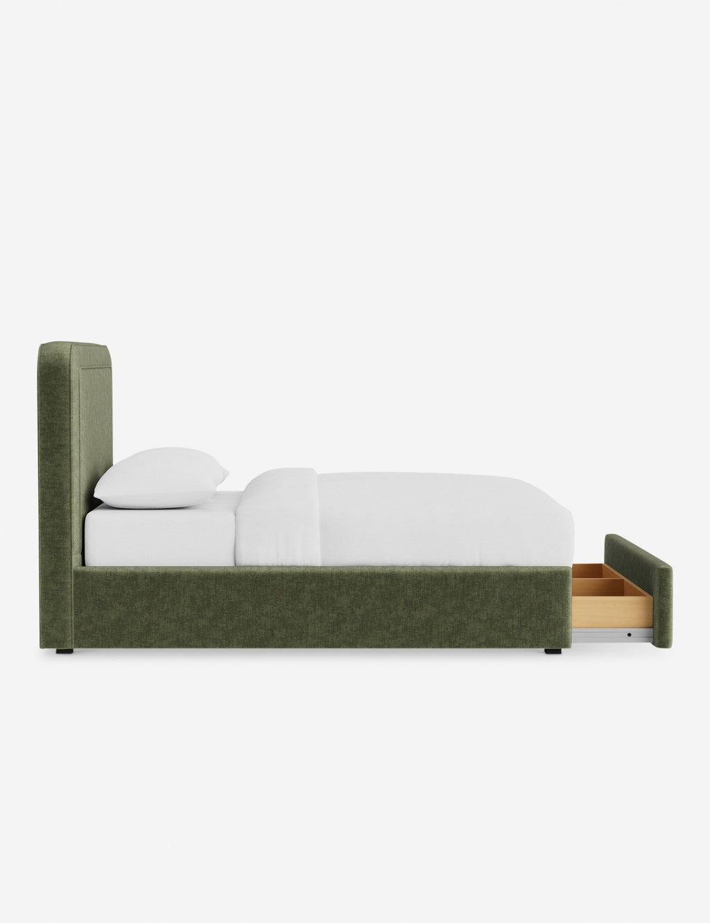 Lit - Avec ses lignes épurées et son cadre rembourré, le lit offre un look sur mesure tout en étant accueillant