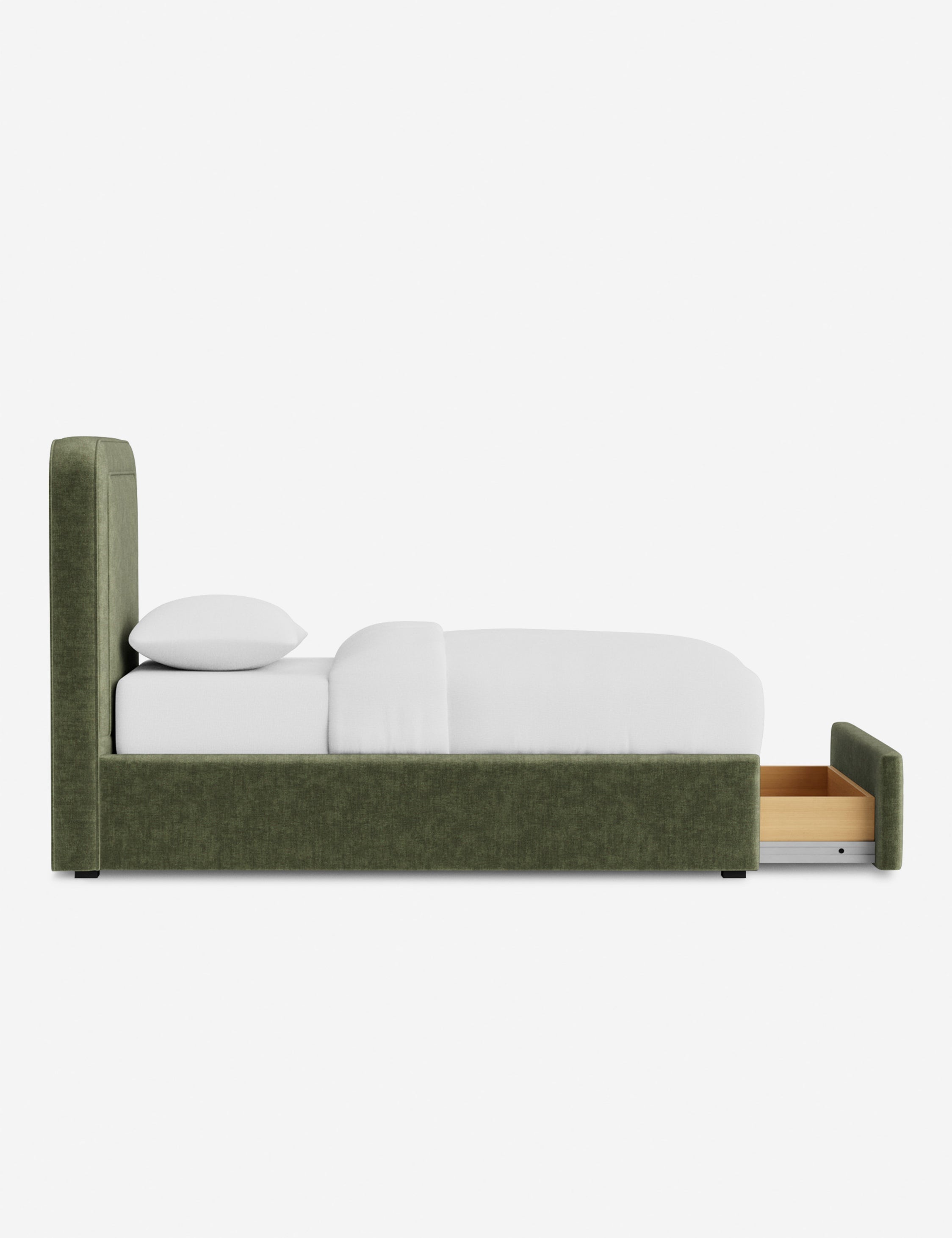 Lit - Avec ses lignes épurées et son cadre rembourré, le lit offre un look sur mesure tout en étant accueillant