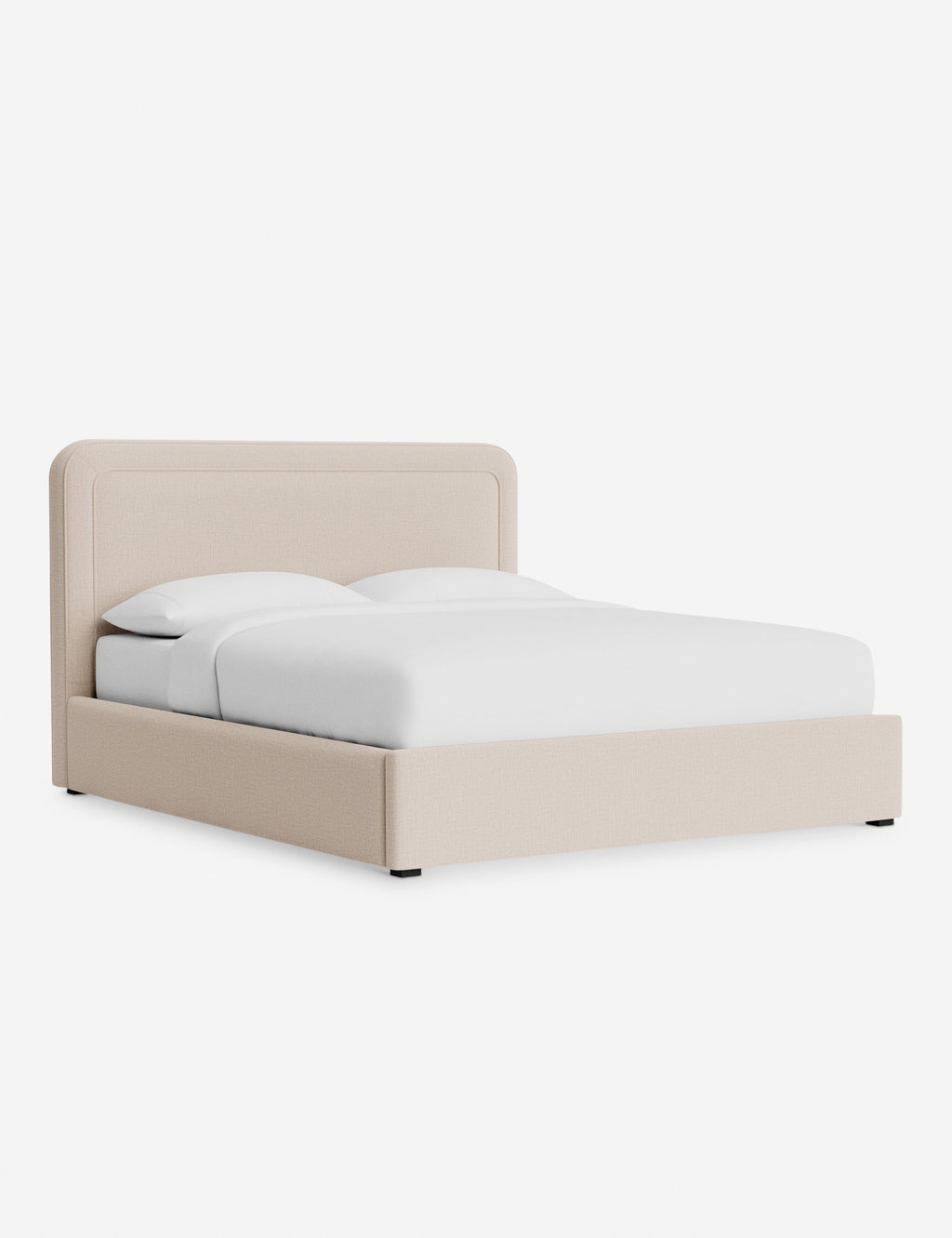 Lit - Avec ses lignes épurées et son cadre rembourré, le lit offre un look sur mesure tout en étant accueillant