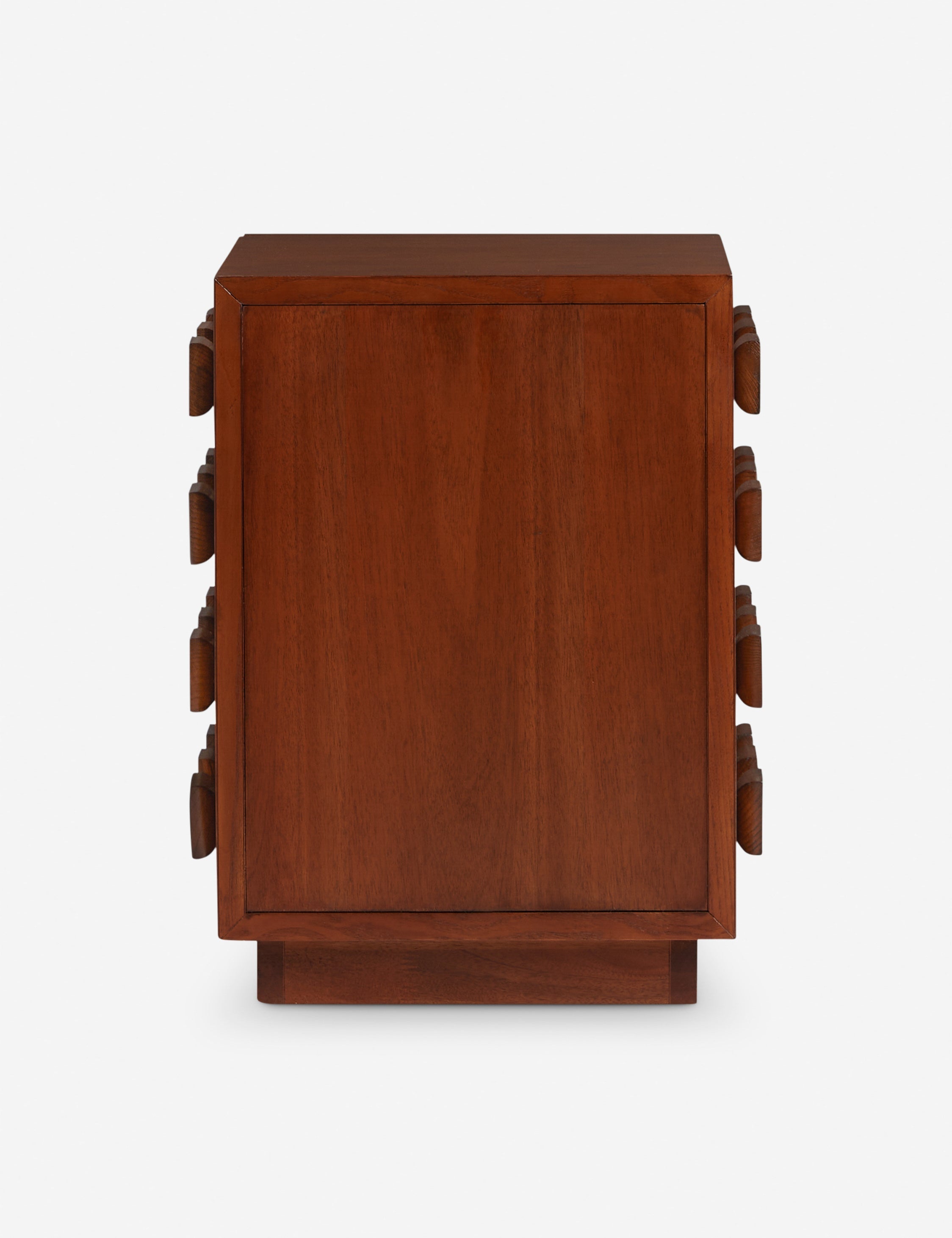 Table de chevet - joue avec la répétition et la dimension pour créer un profil saisissant en bois