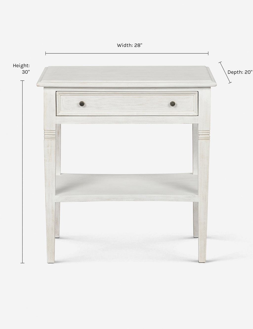 Table de chevet à tiroir – Ajoutez une touche de style rustique (et un peu d'espace de rangement supplémentaire) aux salons et aux chambres avec la table d'appoint