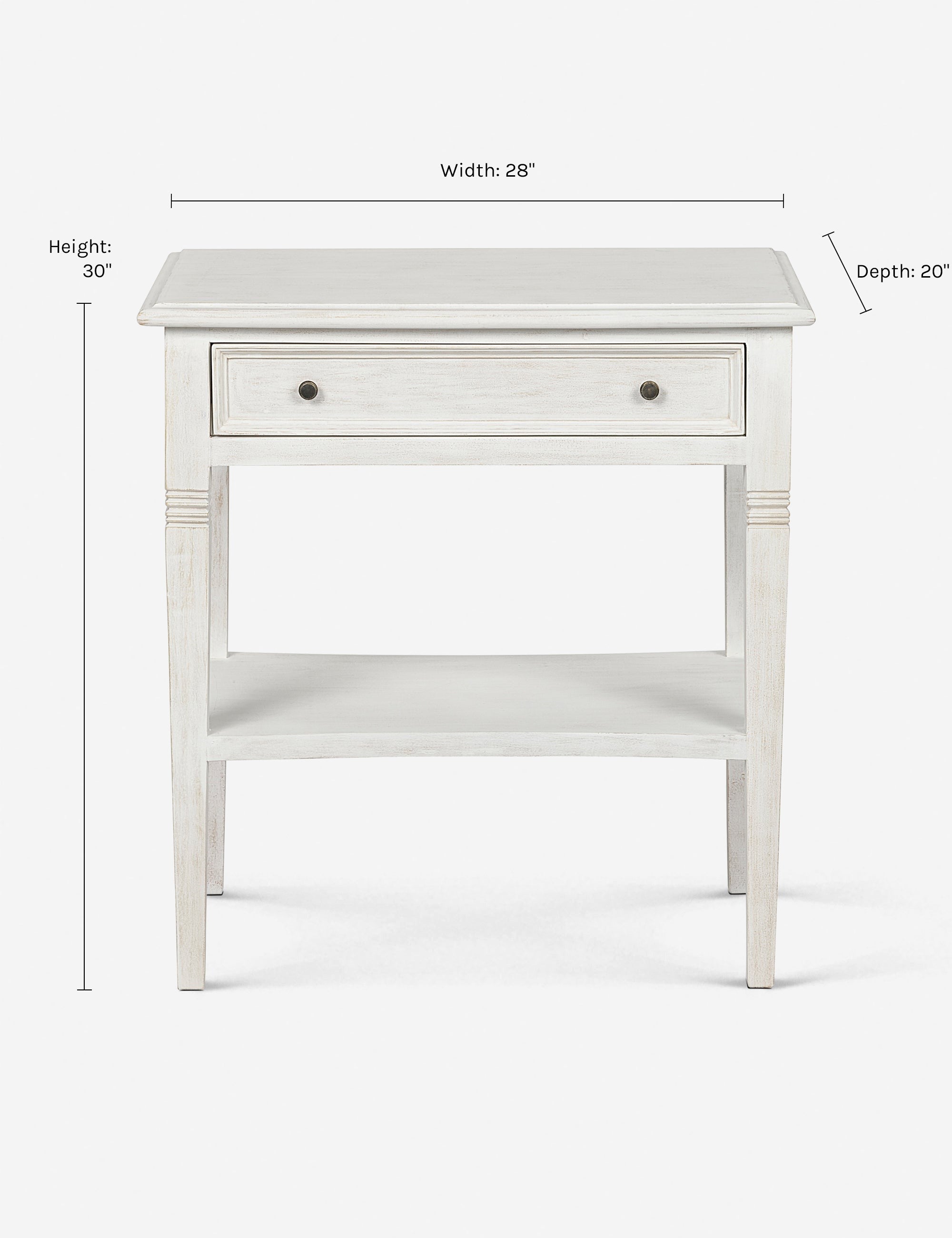 Table de chevet à tiroir – Ajoutez une touche de style rustique (et un peu d'espace de rangement supplémentaire) aux salons et aux chambres avec la table d'appoint