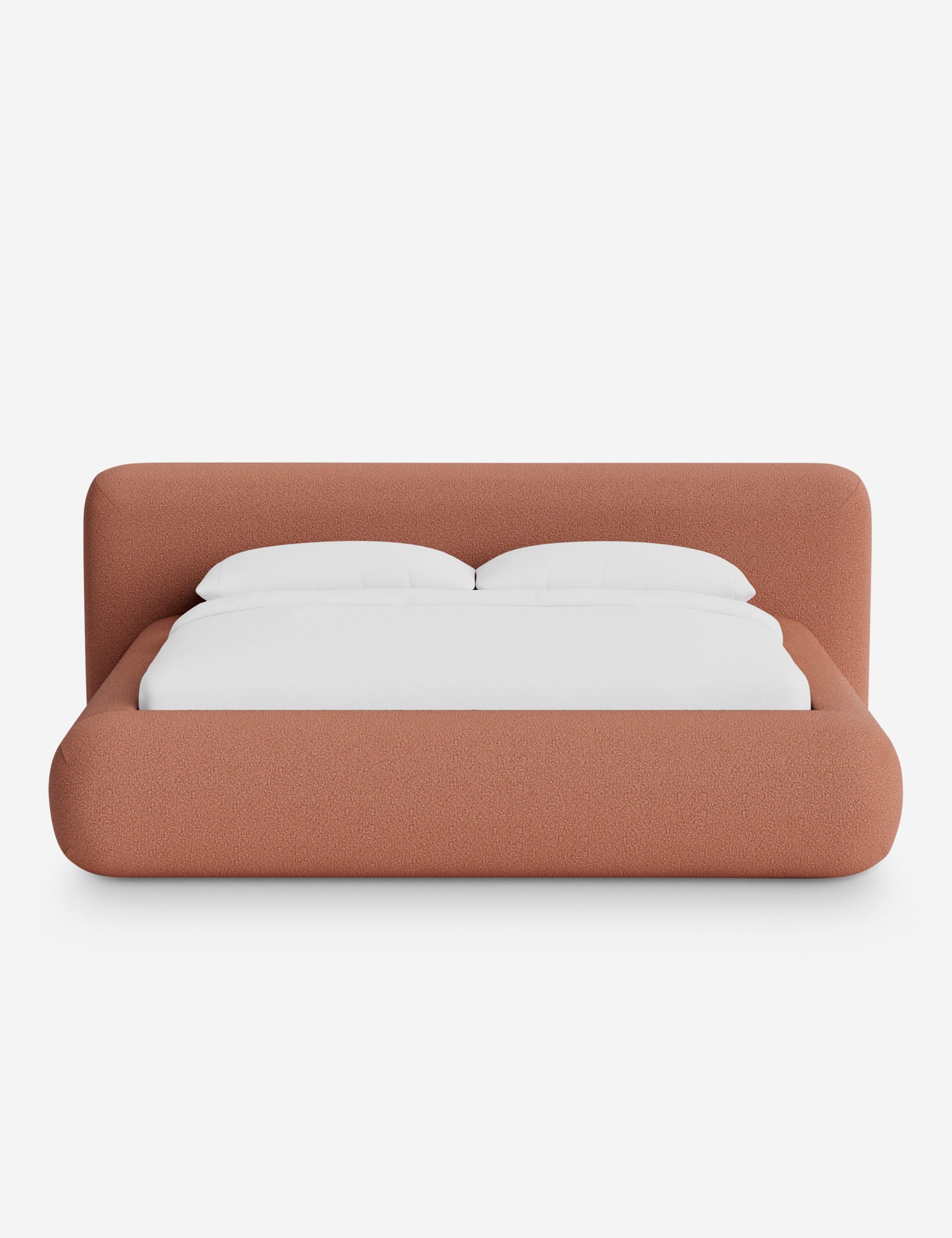 Lit plateforme arrondi - Notre lit se démarque par sa forme, avec une silhouette sculpturale qui vous invite à vous y lover