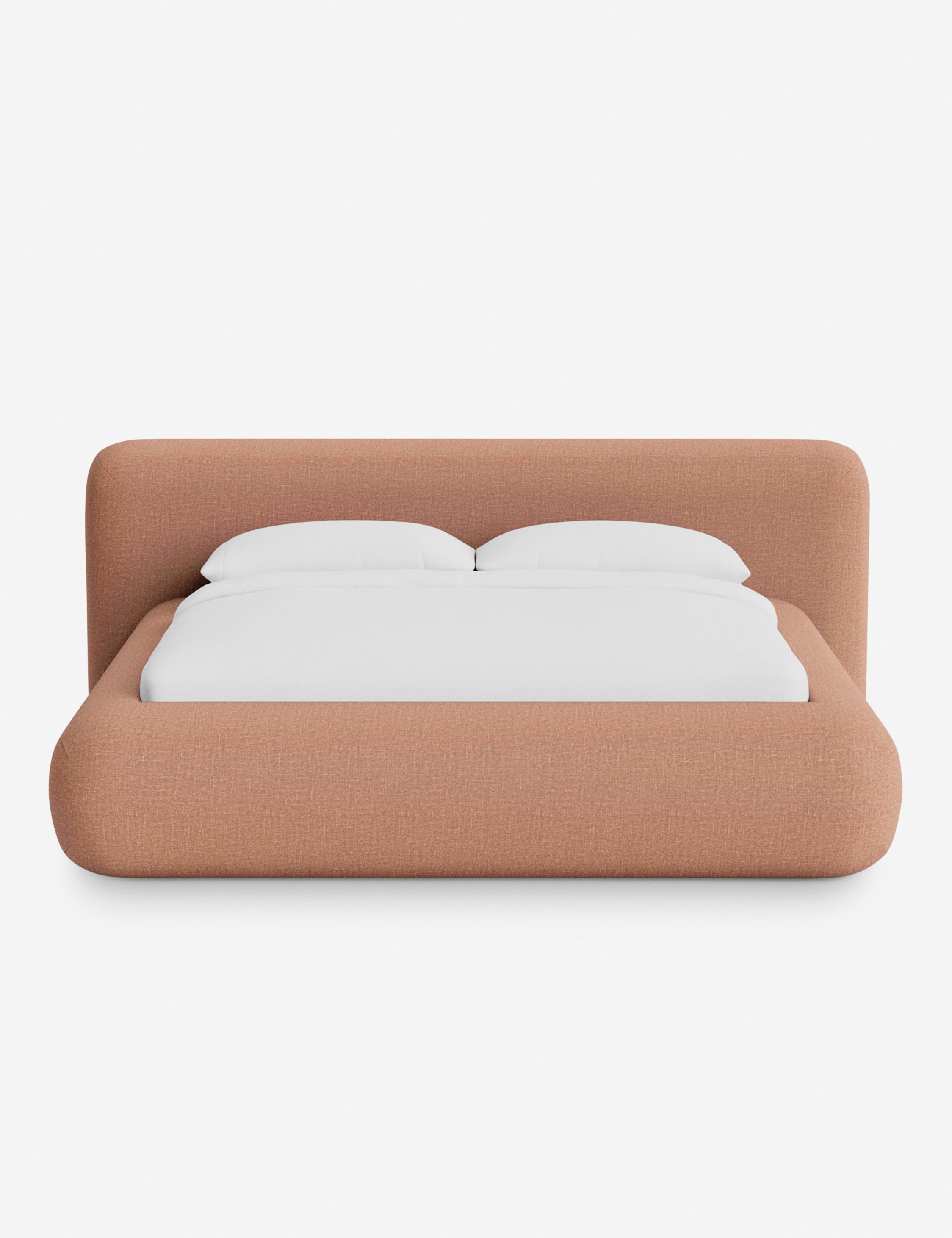 Lit plateforme arrondi - Notre lit se démarque par sa forme, avec une silhouette sculpturale qui vous invite à vous y lover