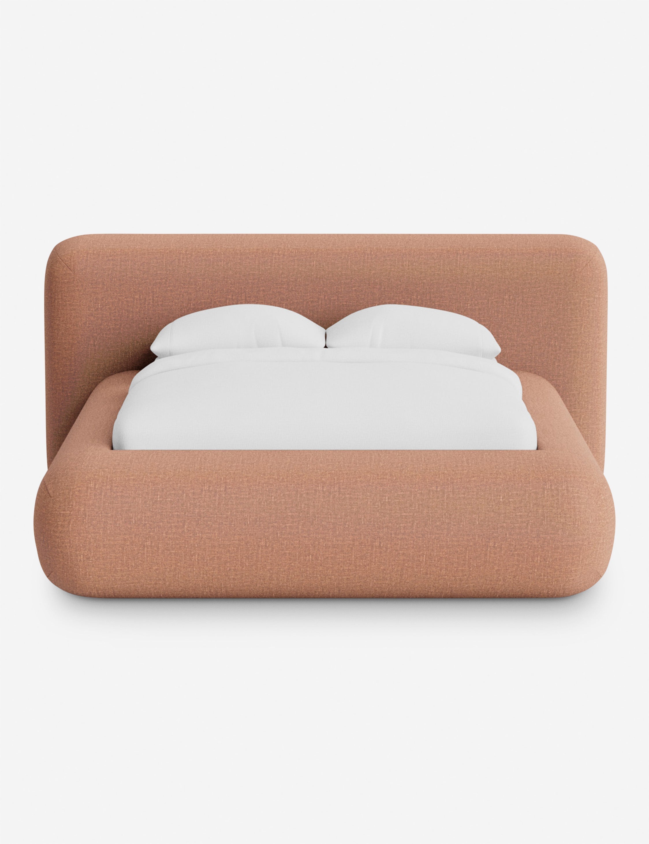 Lit plateforme arrondi - Notre lit se démarque par sa forme, avec une silhouette sculpturale qui vous invite à vous y lover