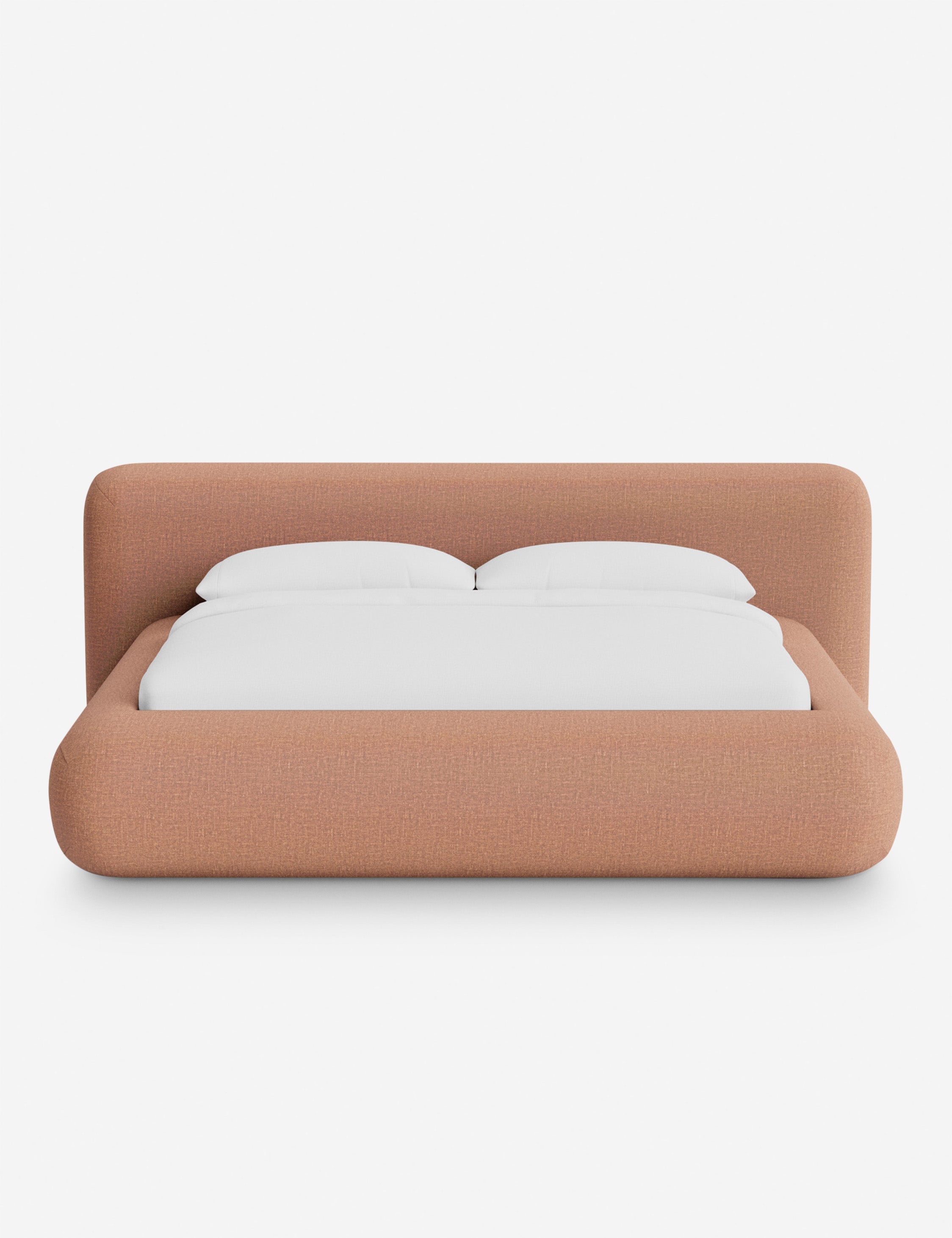 Lit plateforme arrondi - Notre lit se démarque par sa forme, avec une silhouette sculpturale qui vous invite à vous y lover