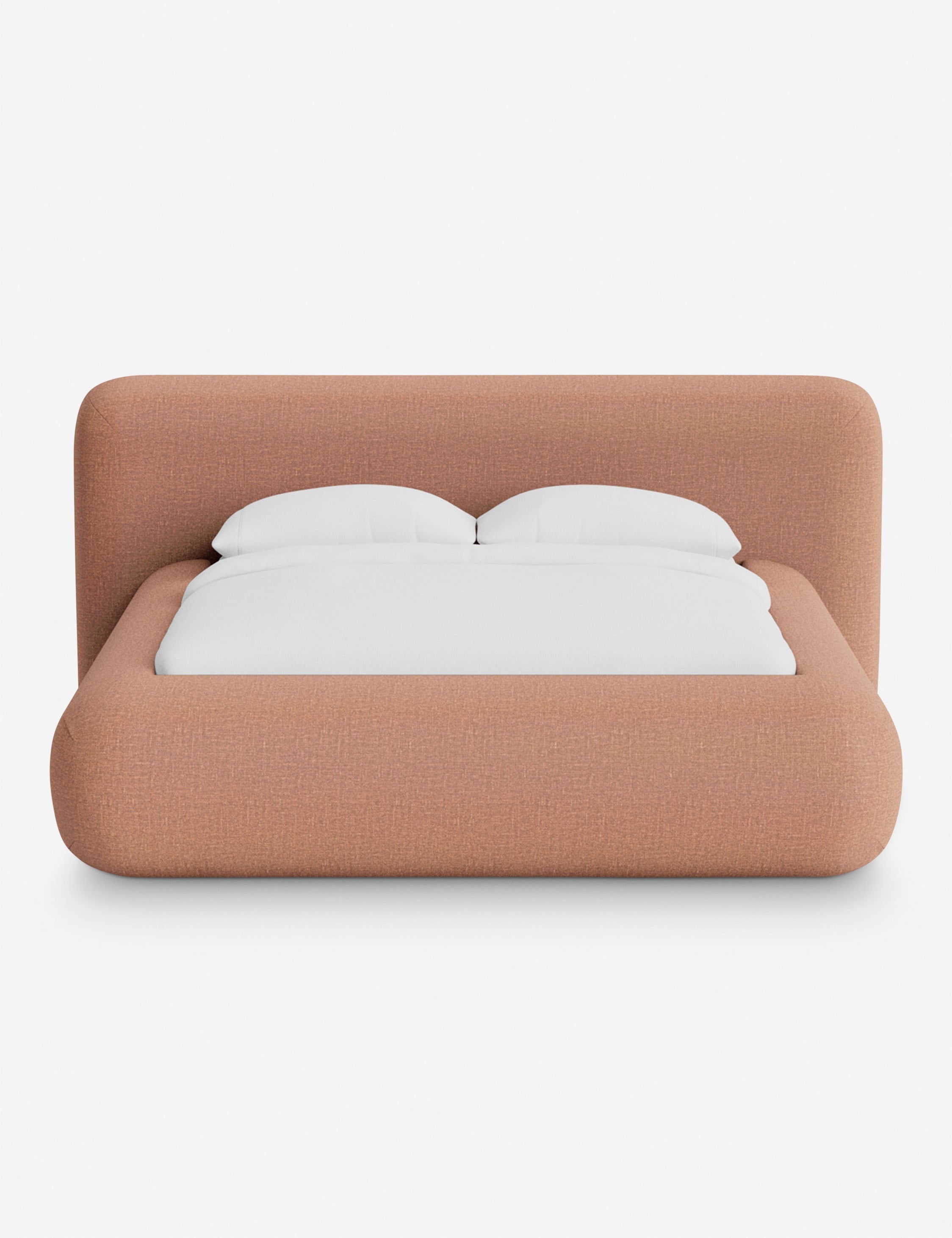 Lit plateforme arrondi - Notre lit se démarque par sa forme, avec une silhouette sculpturale qui vous invite à vous y lover