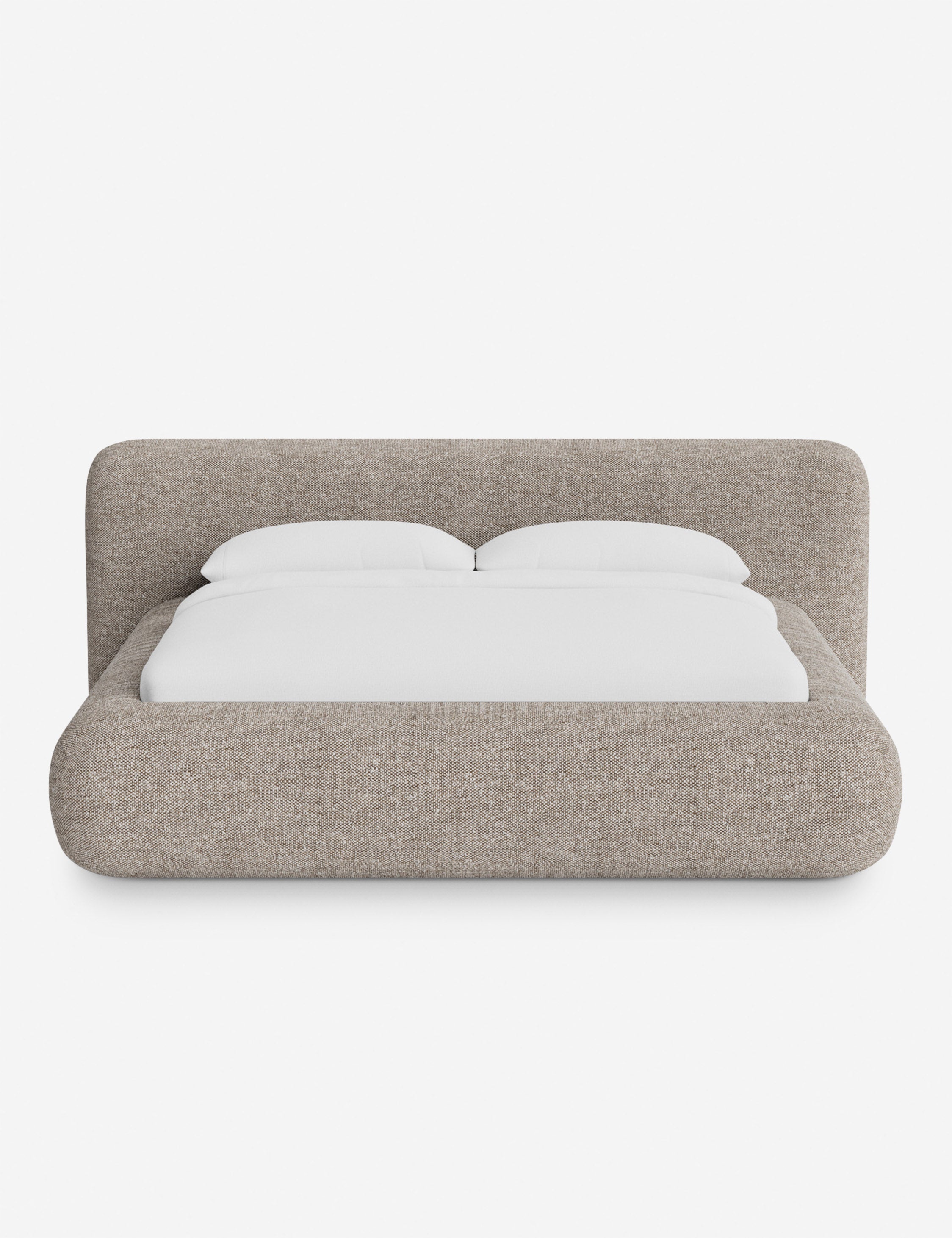 Lit plateforme arrondi - Notre lit se démarque par sa forme, avec une silhouette sculpturale qui vous invite à vous y lover