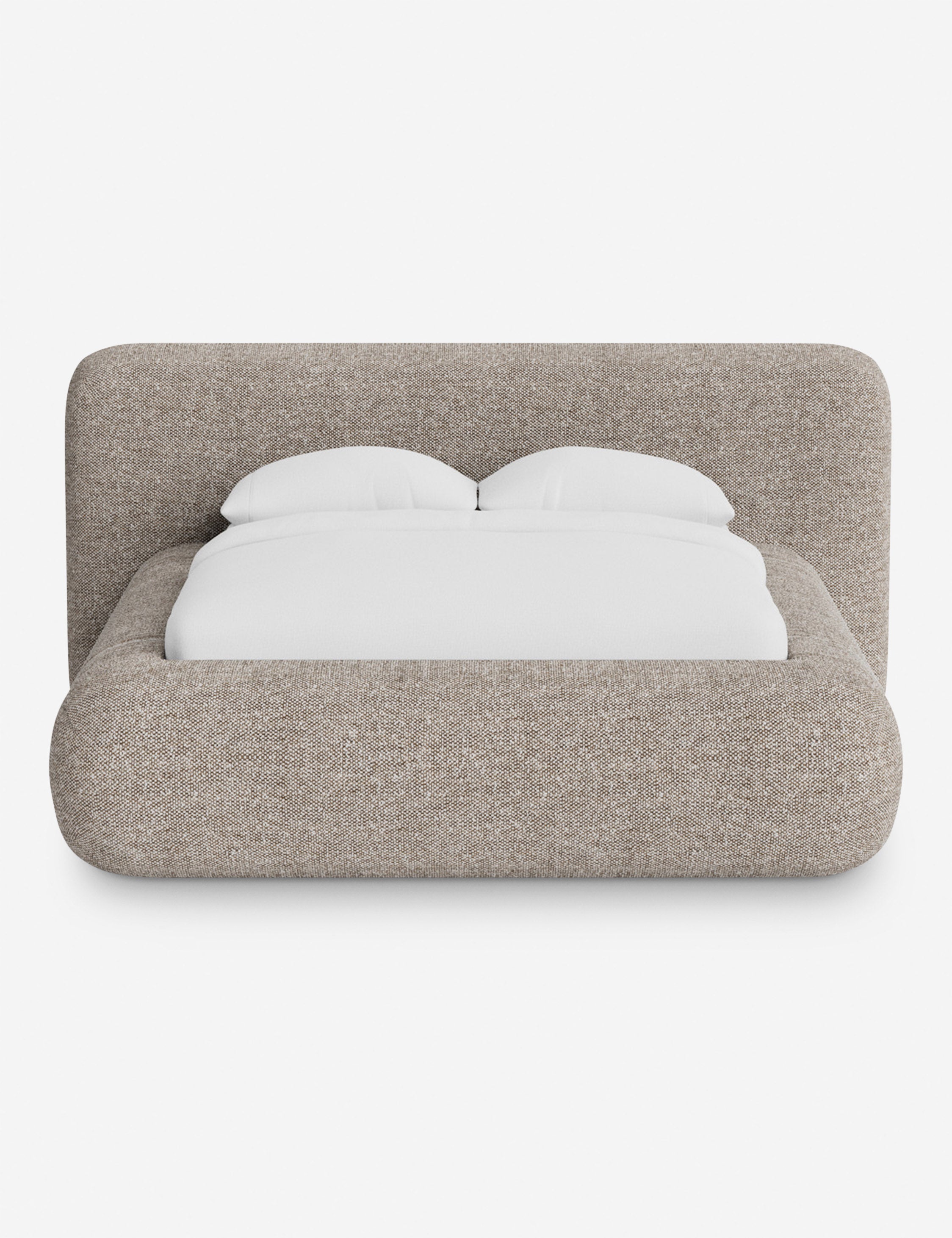 Lit plateforme arrondi - Notre lit se démarque par sa forme, avec une silhouette sculpturale qui vous invite à vous y lover