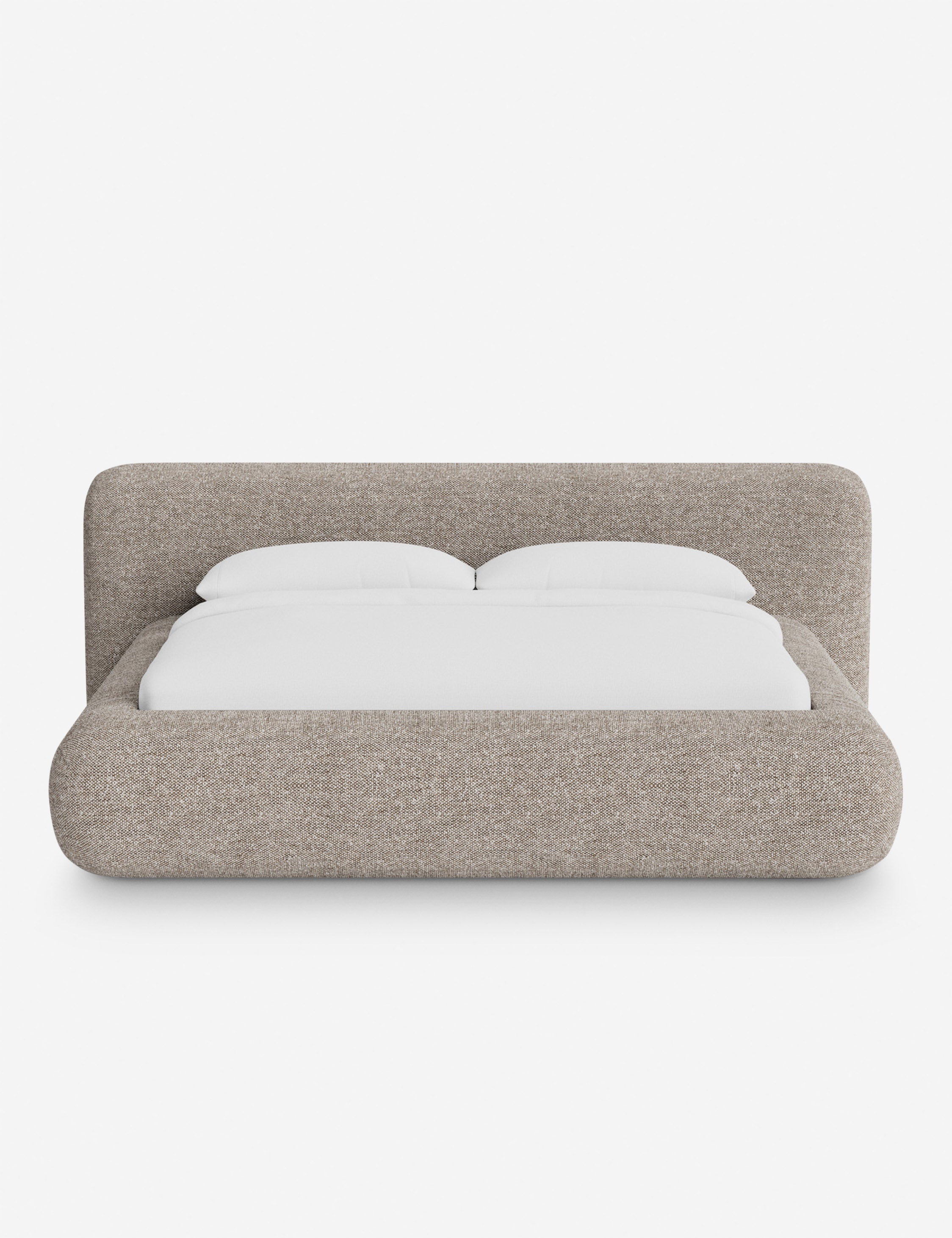 Lit plateforme arrondi - Notre lit se démarque par sa forme, avec une silhouette sculpturale qui vous invite à vous y lover
