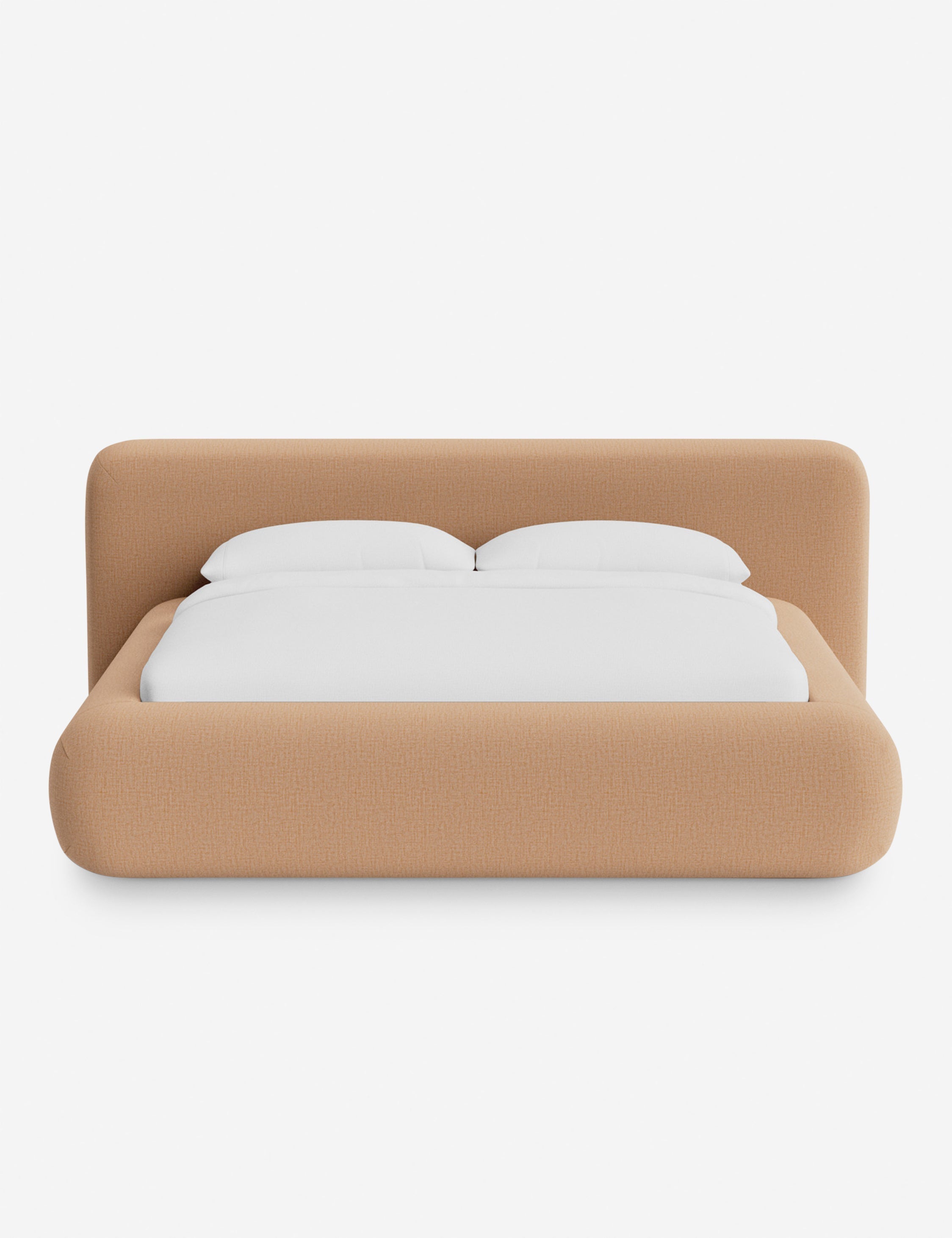Lit plateforme arrondi - Notre lit se démarque par sa forme, avec une silhouette sculpturale qui vous invite à vous y lover