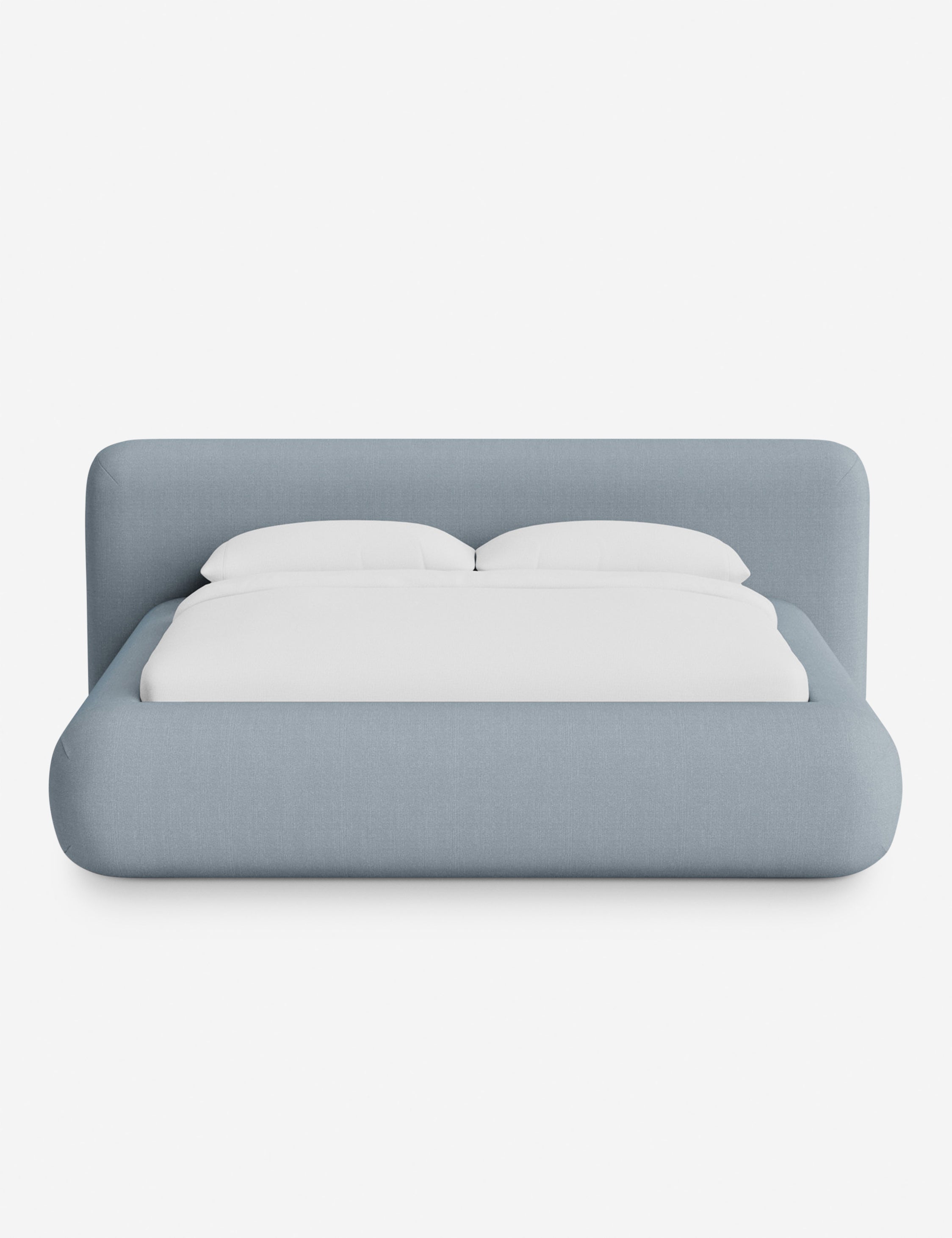 Lit plateforme arrondi - Notre lit se démarque par sa forme, avec une silhouette sculpturale qui vous invite à vous y lover