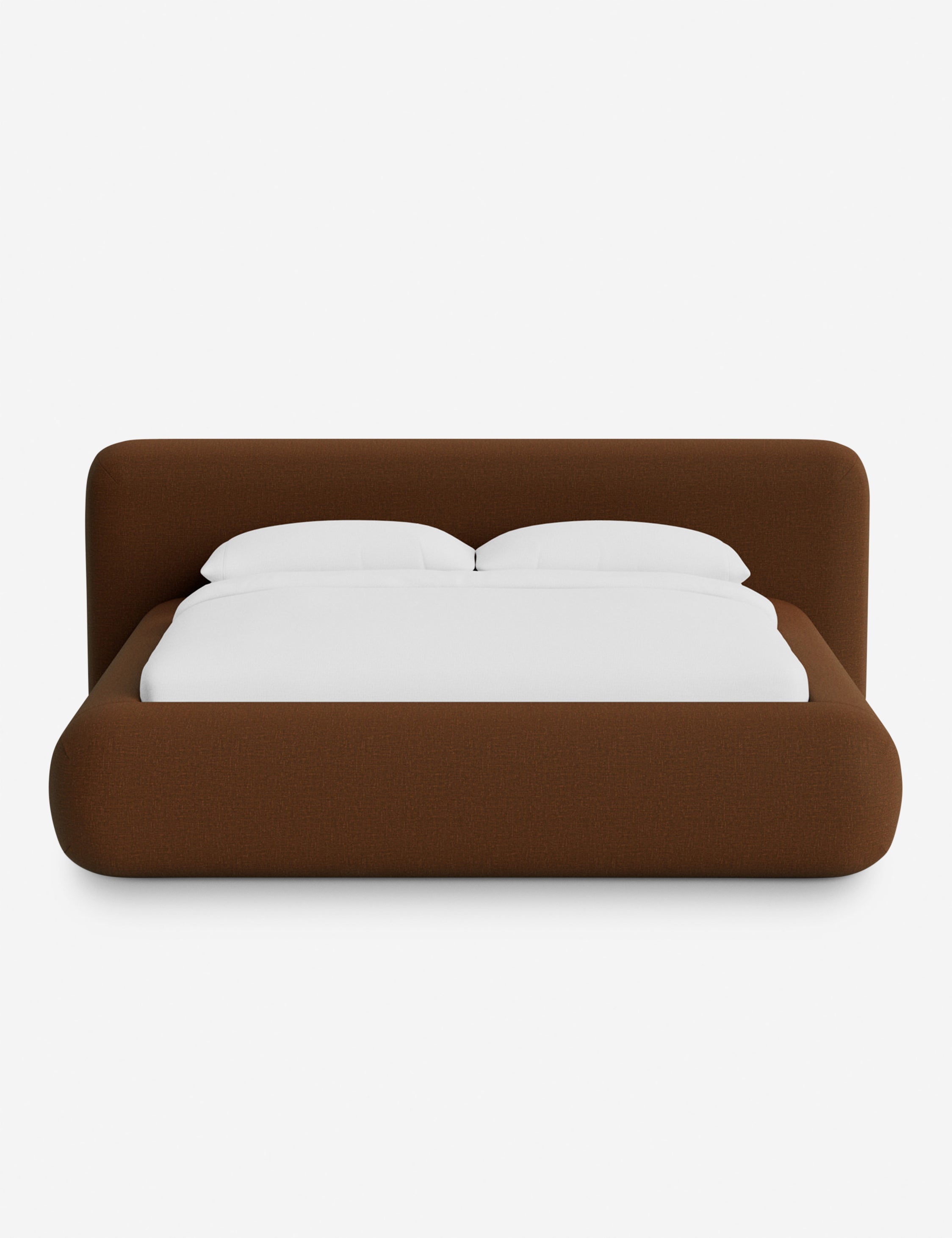 Lit plateforme arrondi - Notre lit se démarque par sa forme, avec une silhouette sculpturale qui vous invite à vous y lover