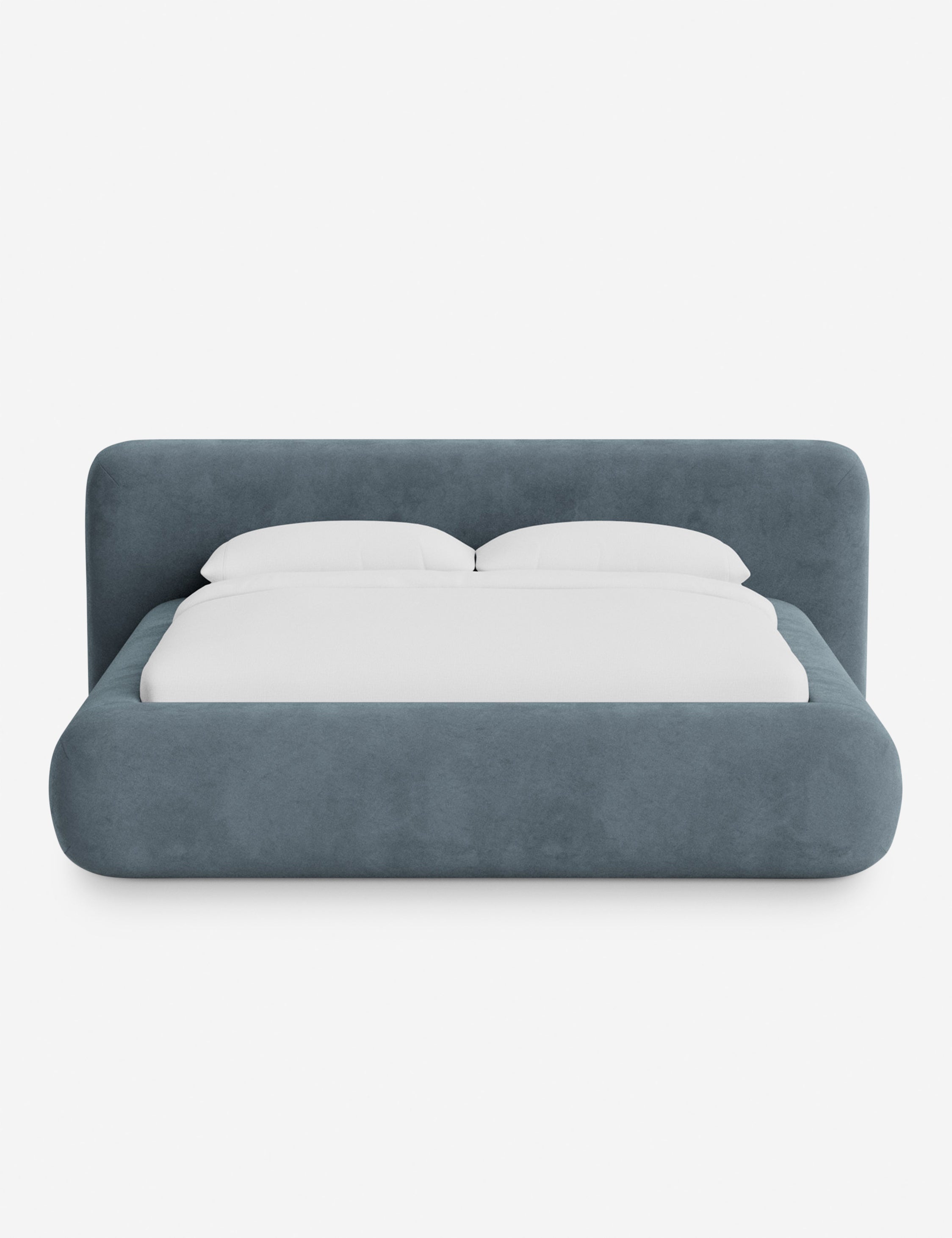 Lit plateforme arrondi - Notre lit se démarque par sa forme, avec une silhouette sculpturale qui vous invite à vous y lover