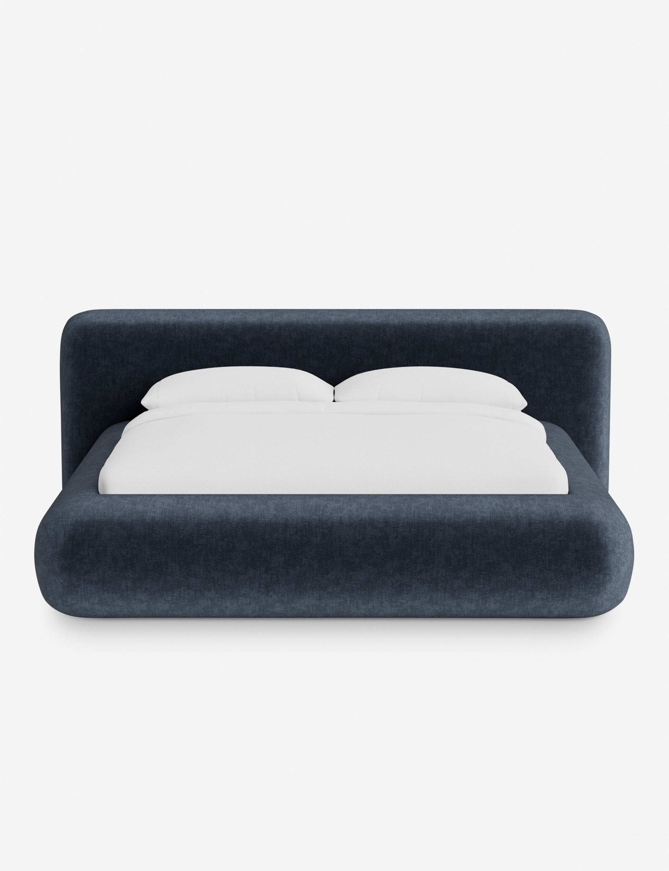 Lit plateforme arrondi - Notre lit se démarque par sa forme, avec une silhouette sculpturale qui vous invite à vous y lover