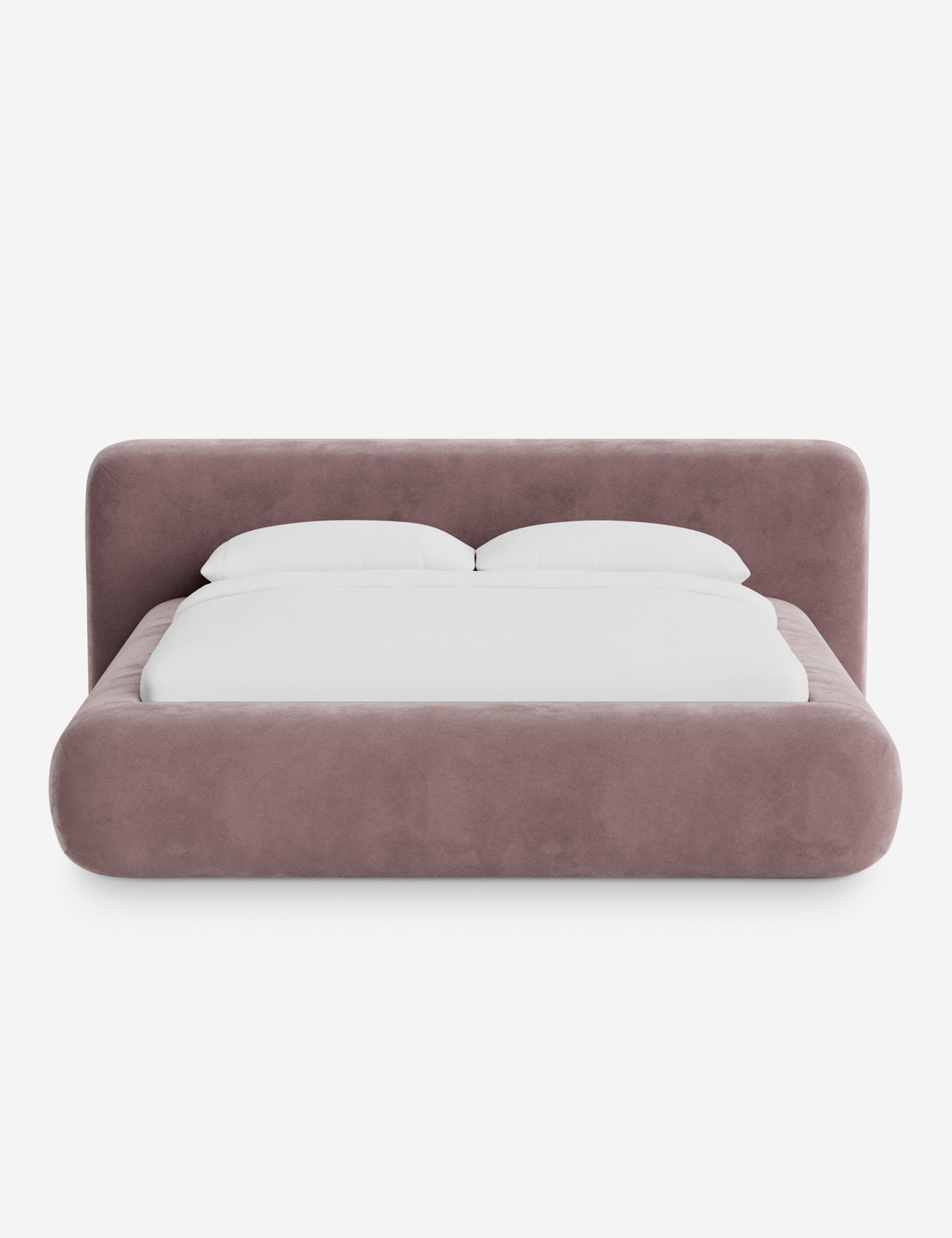 Lit plateforme arrondi - Notre lit se démarque par sa forme, avec une silhouette sculpturale qui vous invite à vous y lover