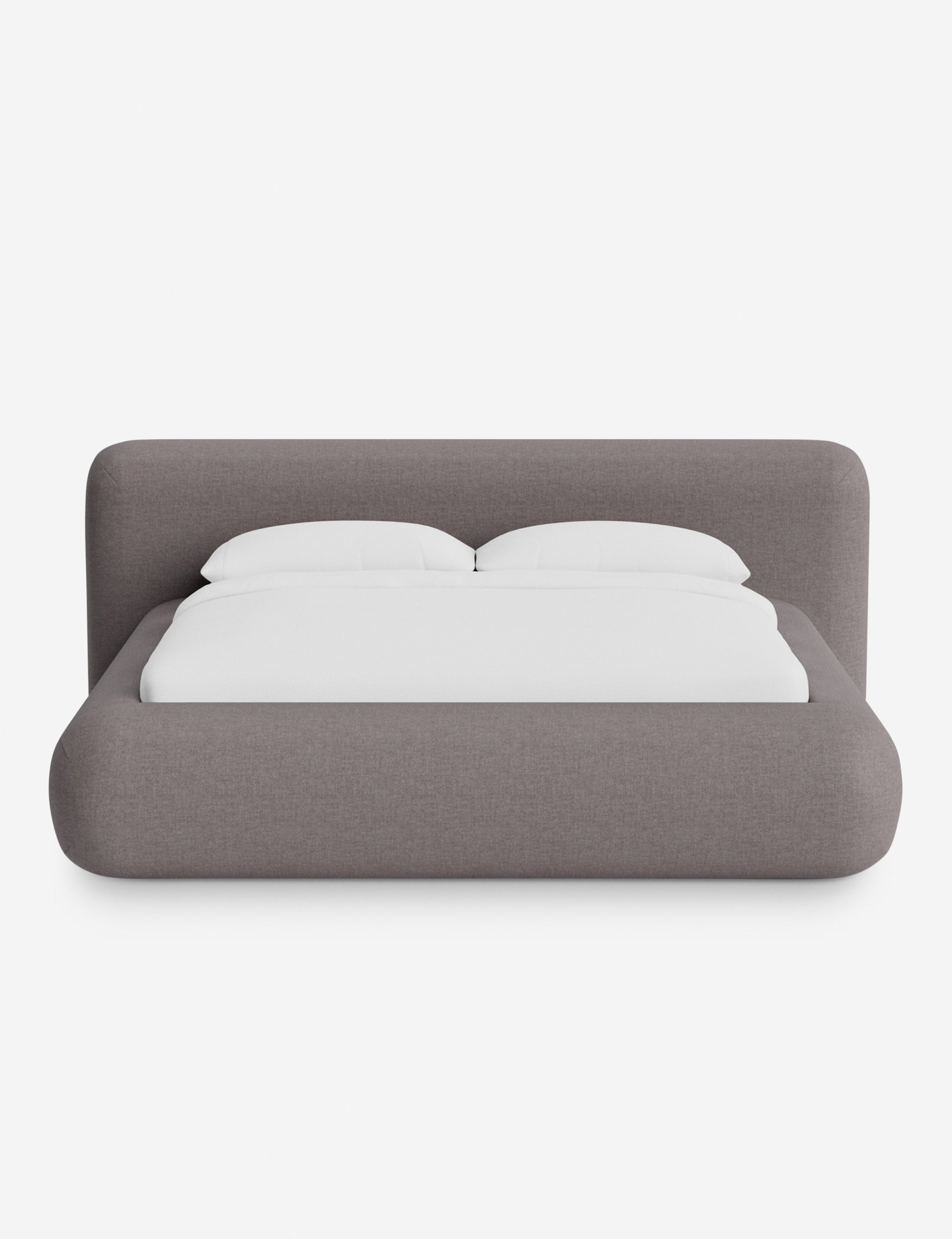 Lit plateforme arrondi - Notre lit se démarque par sa forme, avec une silhouette sculpturale qui vous invite à vous y lover