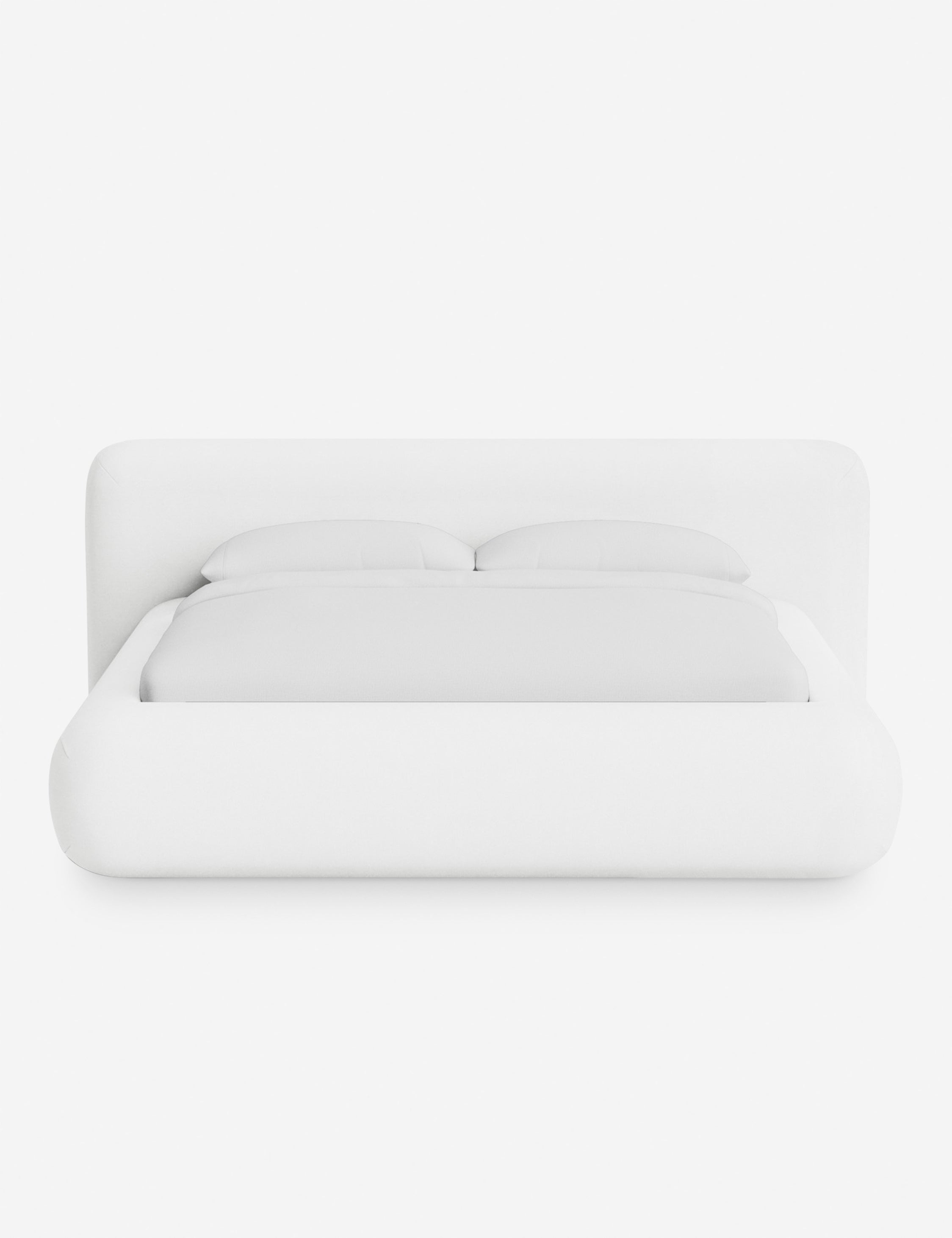 Lit plateforme arrondi - Notre lit se démarque par sa forme, avec une silhouette sculpturale qui vous invite à vous y lover