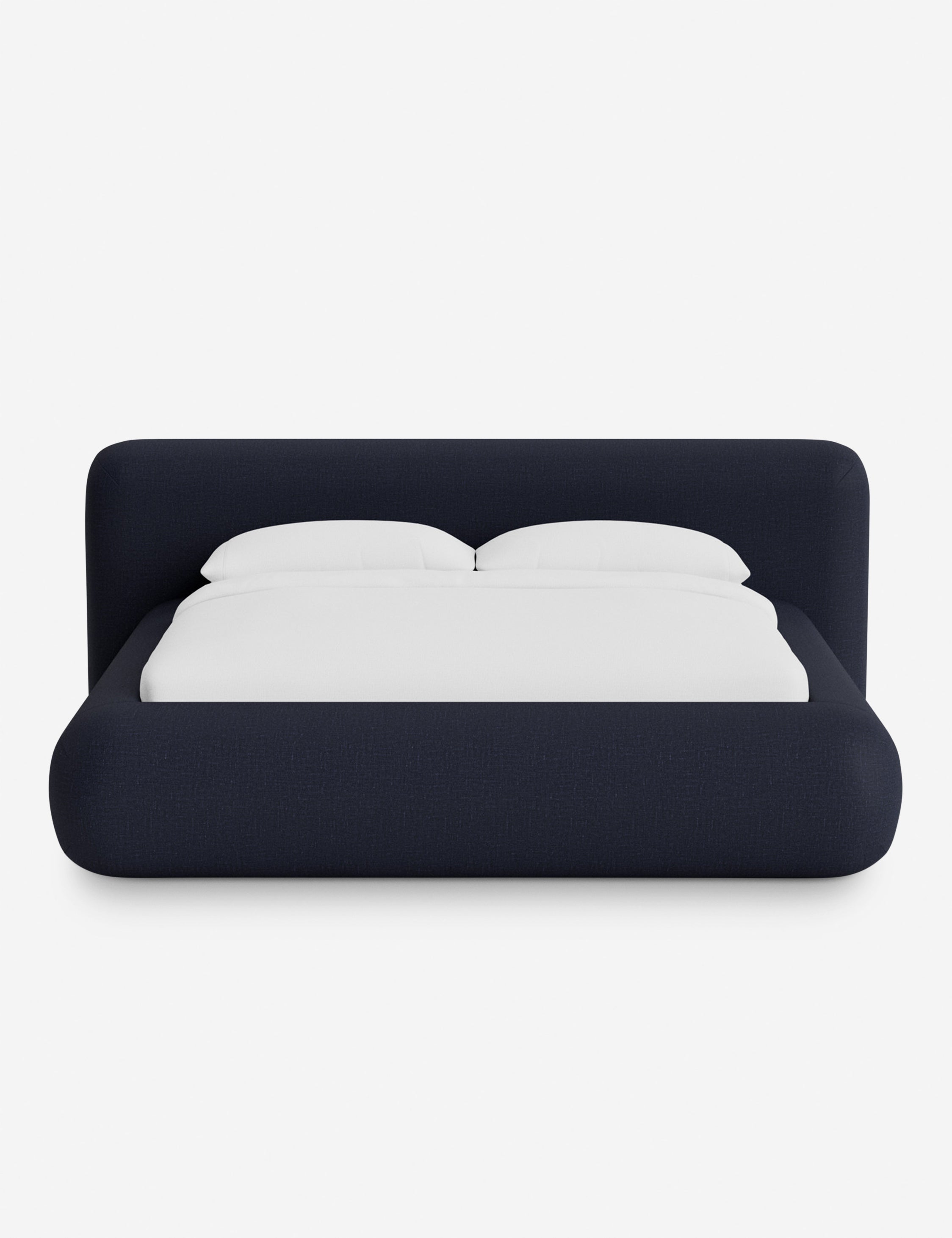 Lit plateforme arrondi - Notre lit se démarque par sa forme, avec une silhouette sculpturale qui vous invite à vous y lover