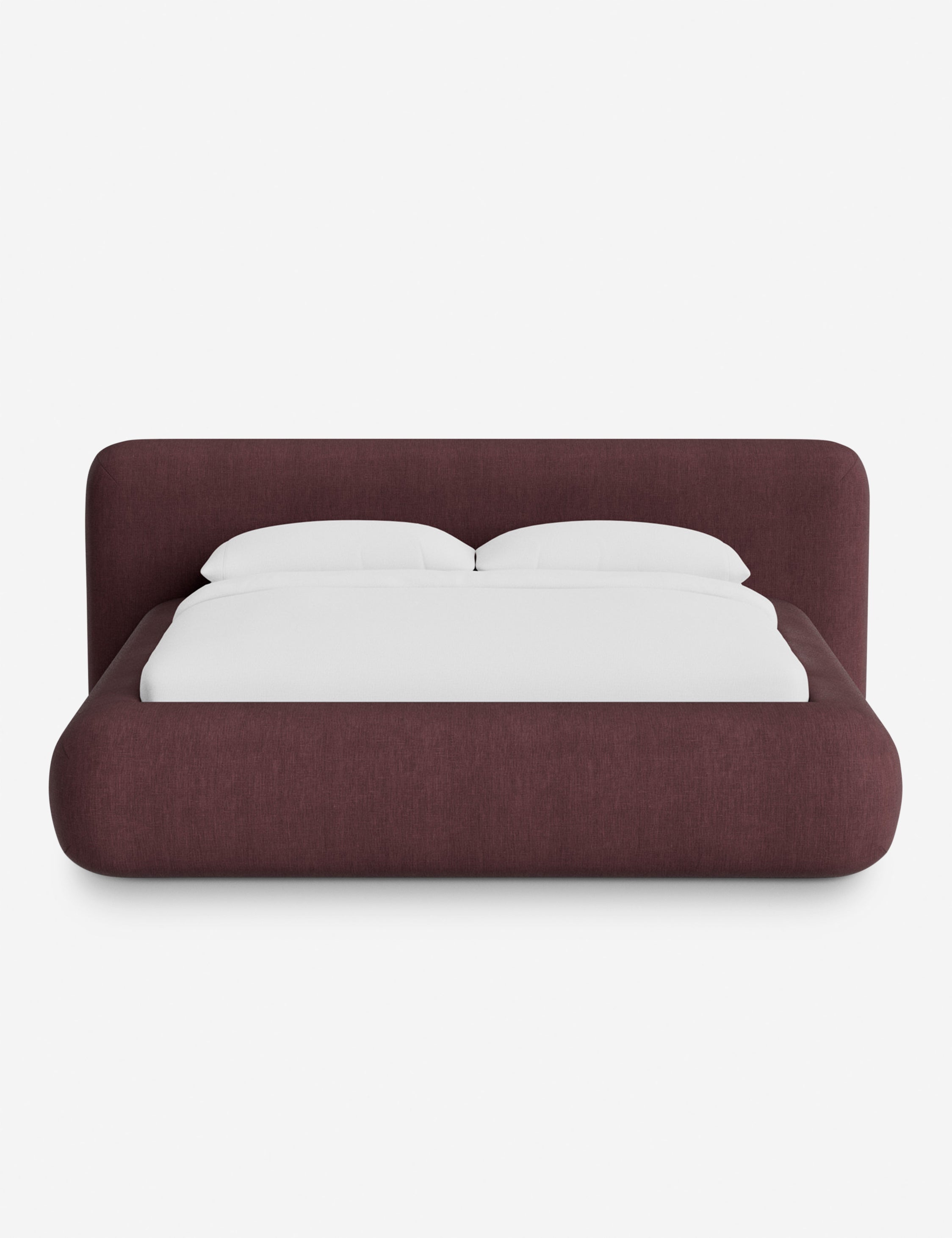 Lit plateforme arrondi - Notre lit se démarque par sa forme, avec une silhouette sculpturale qui vous invite à vous y lover