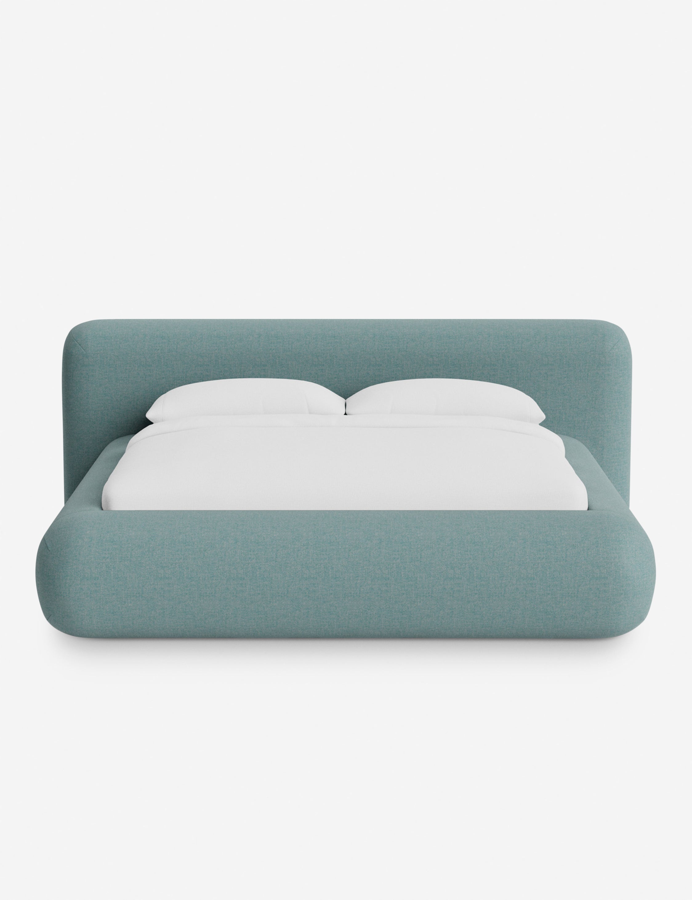 Lit plateforme arrondi - Notre lit se démarque par sa forme, avec une silhouette sculpturale qui vous invite à vous y lover