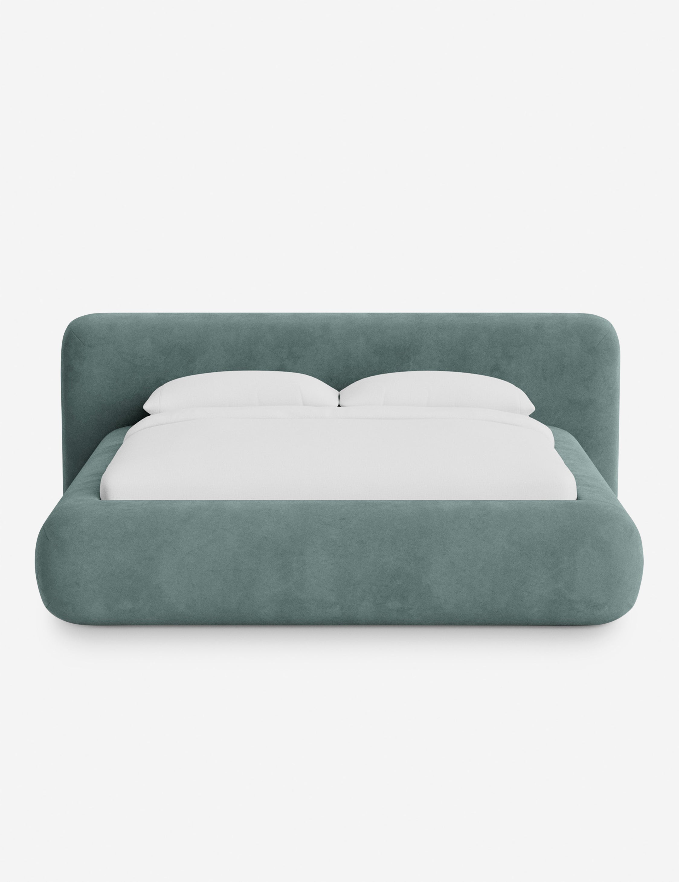 Lit plateforme arrondi - Notre lit se démarque par sa forme, avec une silhouette sculpturale qui vous invite à vous y lover
