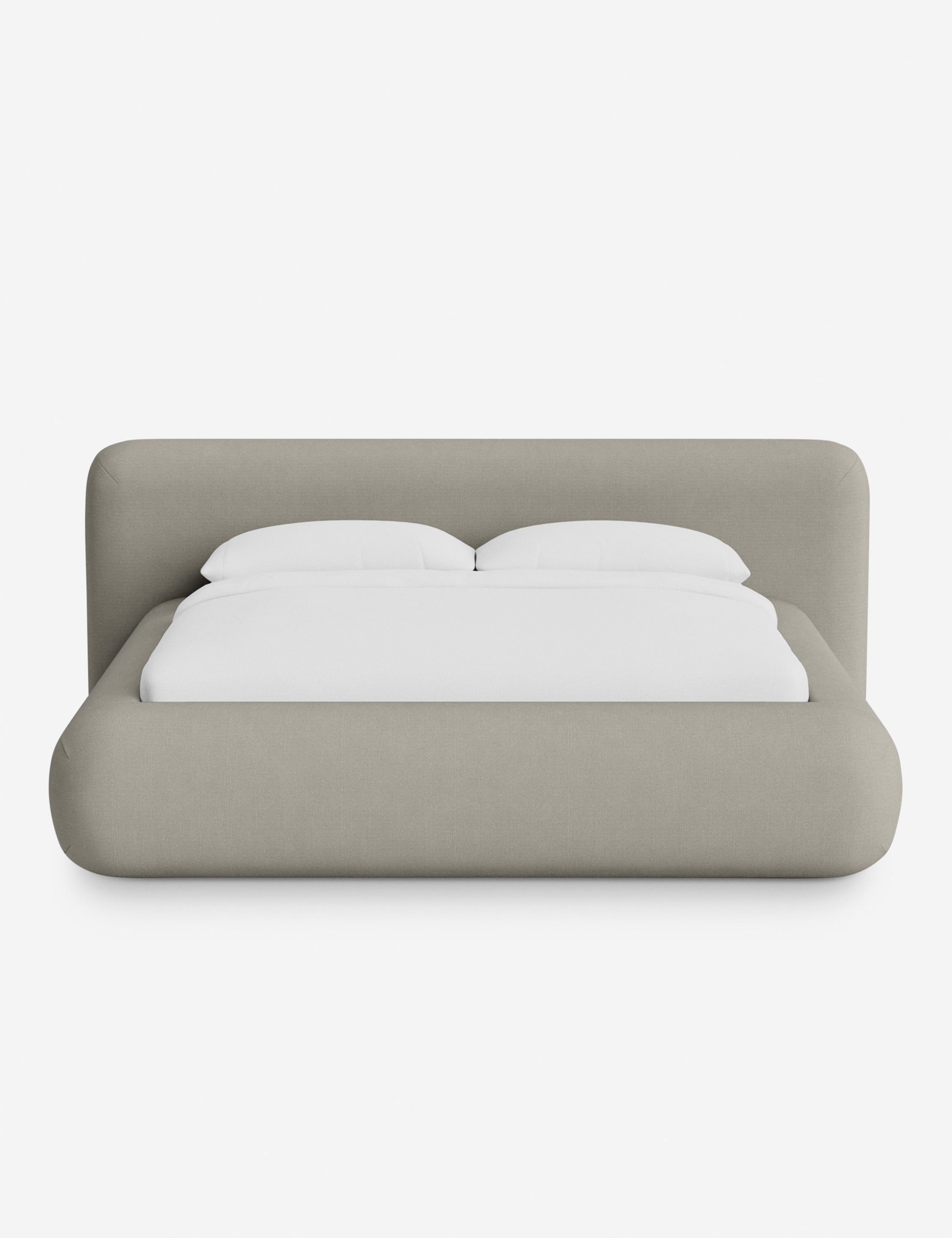 Lit plateforme arrondi - Notre lit se démarque par sa forme, avec une silhouette sculpturale qui vous invite à vous y lover