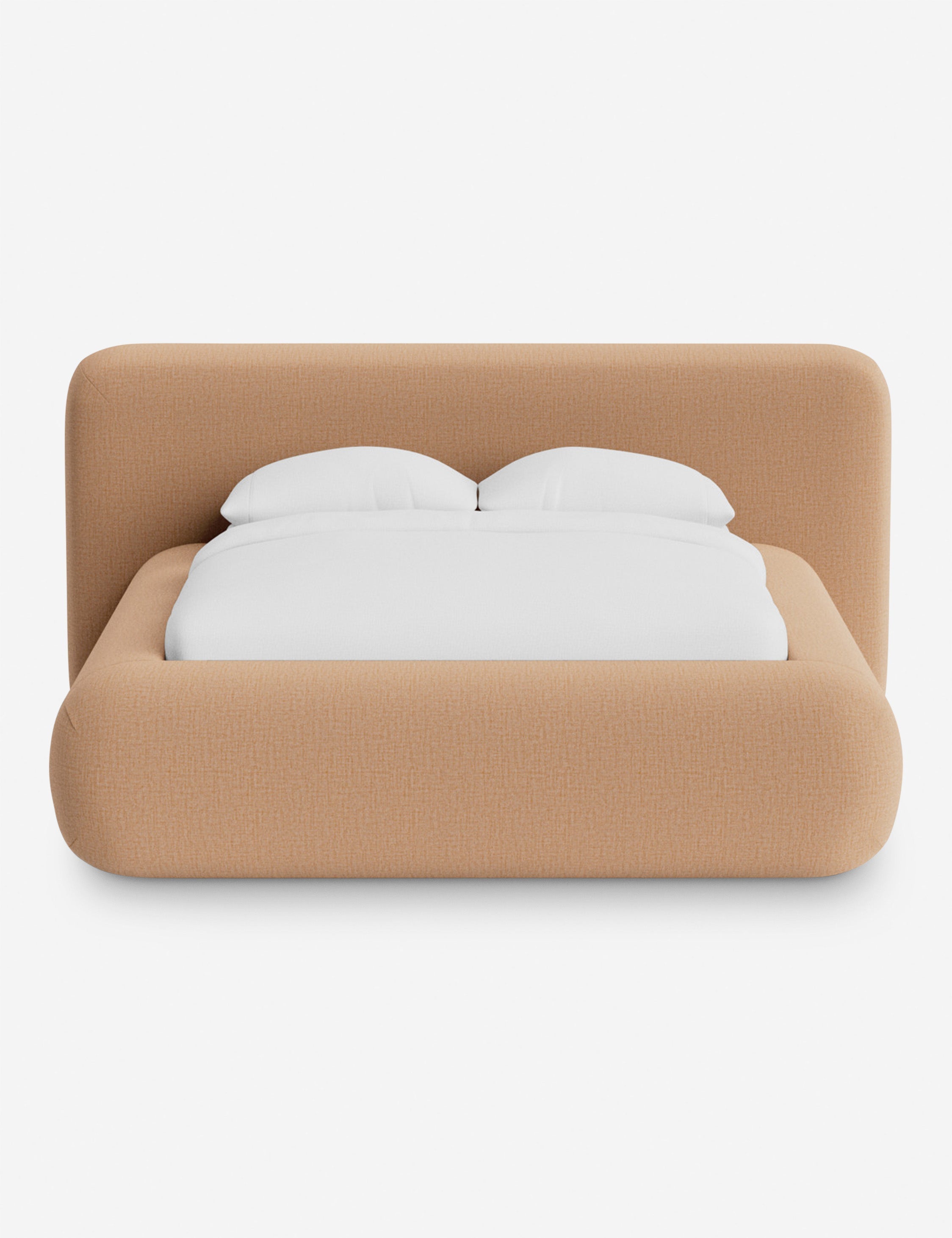 Lit plateforme arrondi - Notre lit se démarque par sa forme, avec une silhouette sculpturale qui vous invite à vous y lover