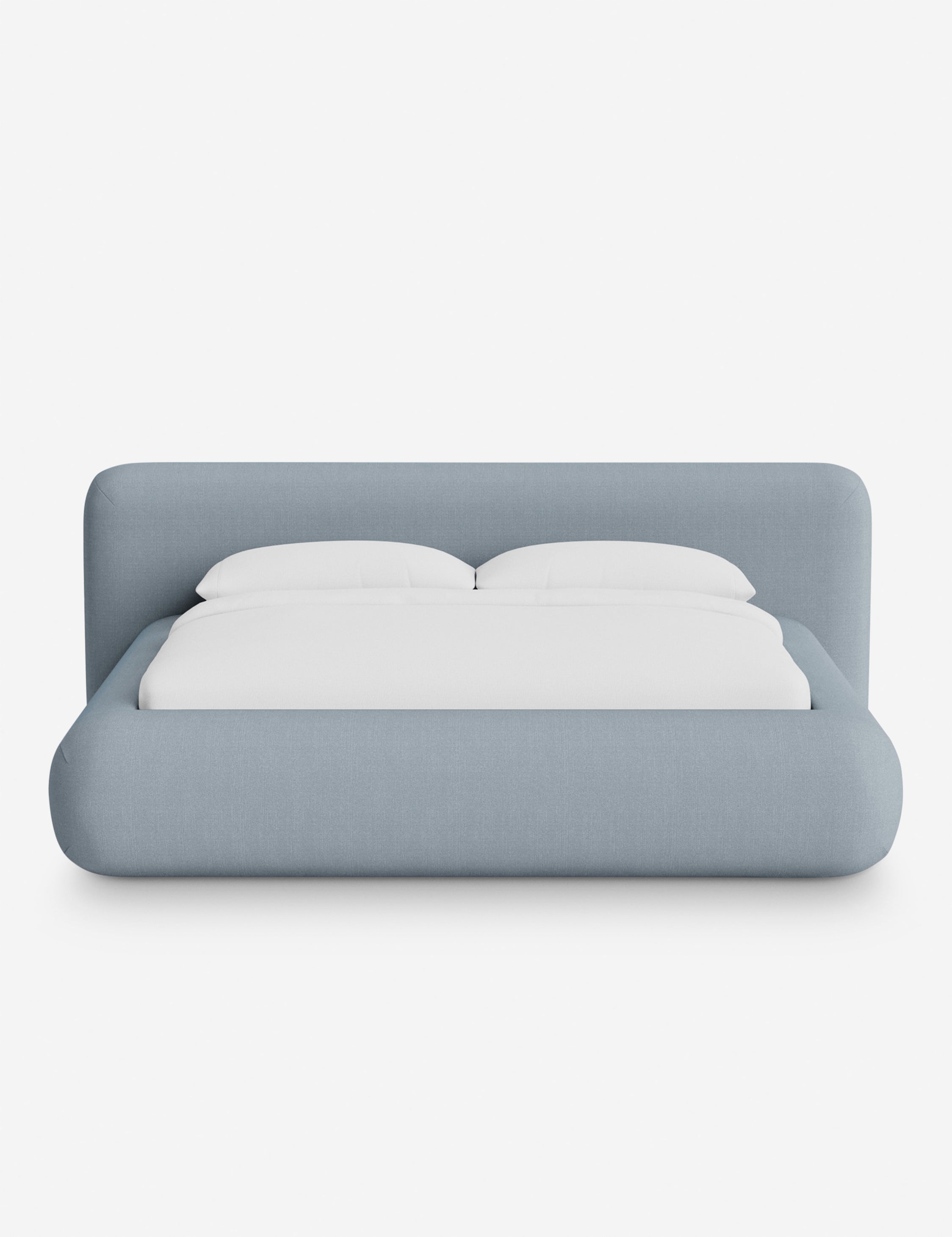 Lit plateforme arrondi - Notre lit se démarque par sa forme, avec une silhouette sculpturale qui vous invite à vous y lover