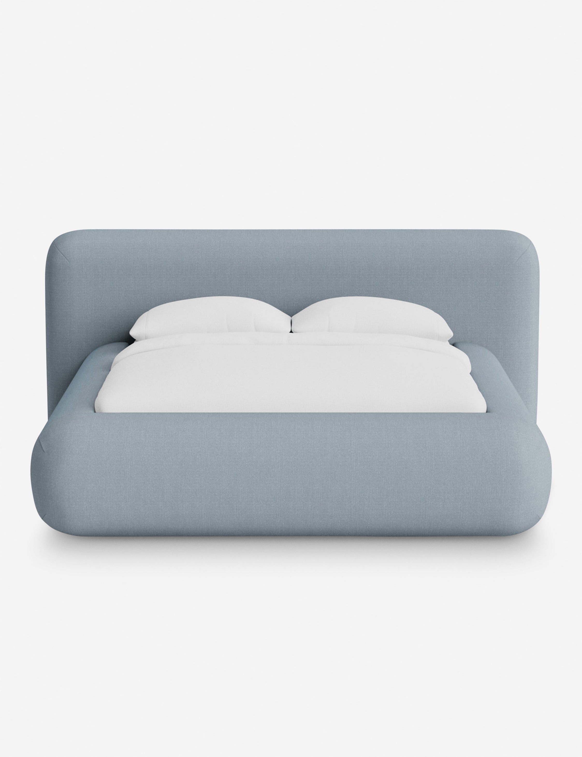 Lit plateforme arrondi - Notre lit se démarque par sa forme, avec une silhouette sculpturale qui vous invite à vous y lover