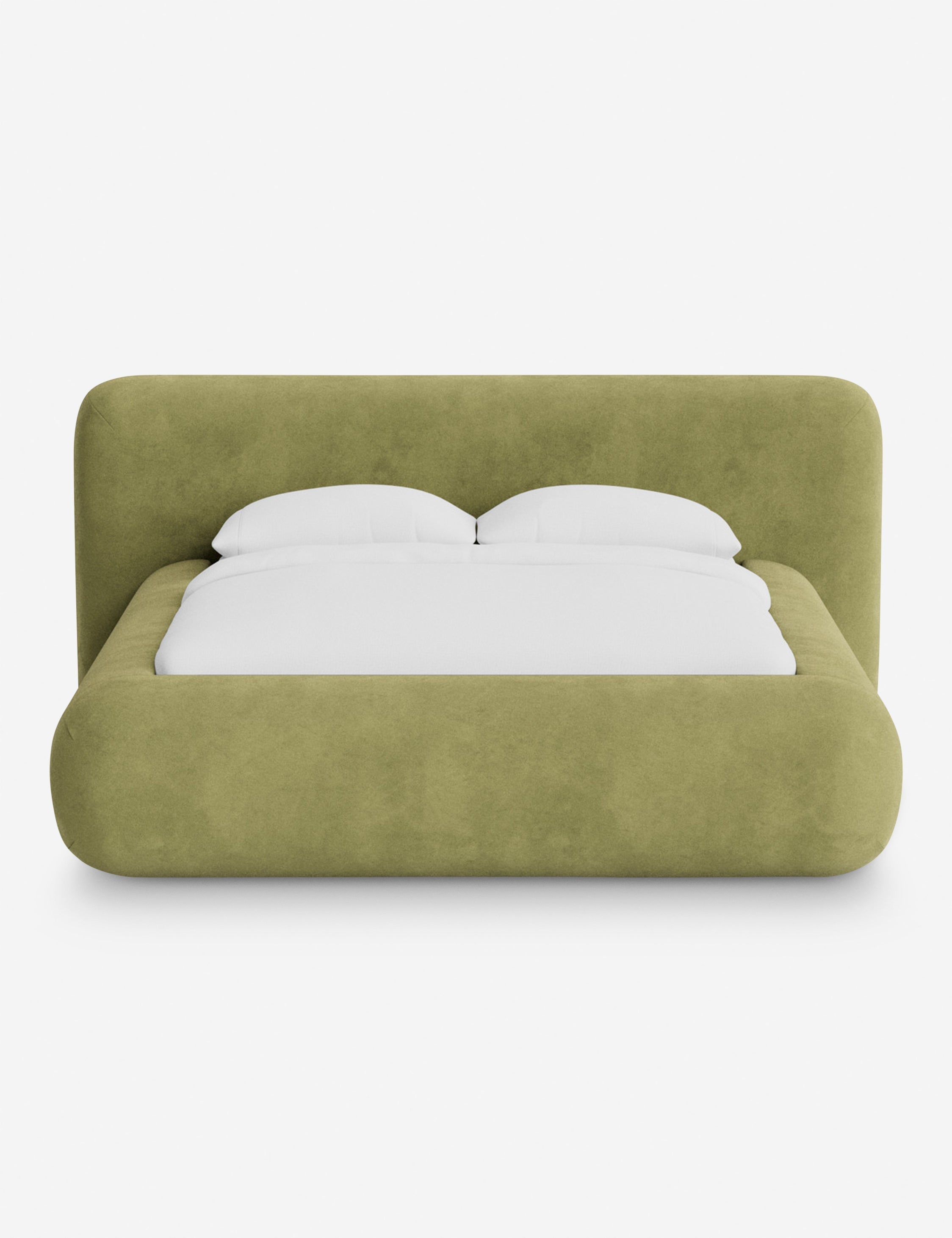 Lit plateforme arrondi - Notre lit se démarque par sa forme, avec une silhouette sculpturale qui vous invite à vous y lover