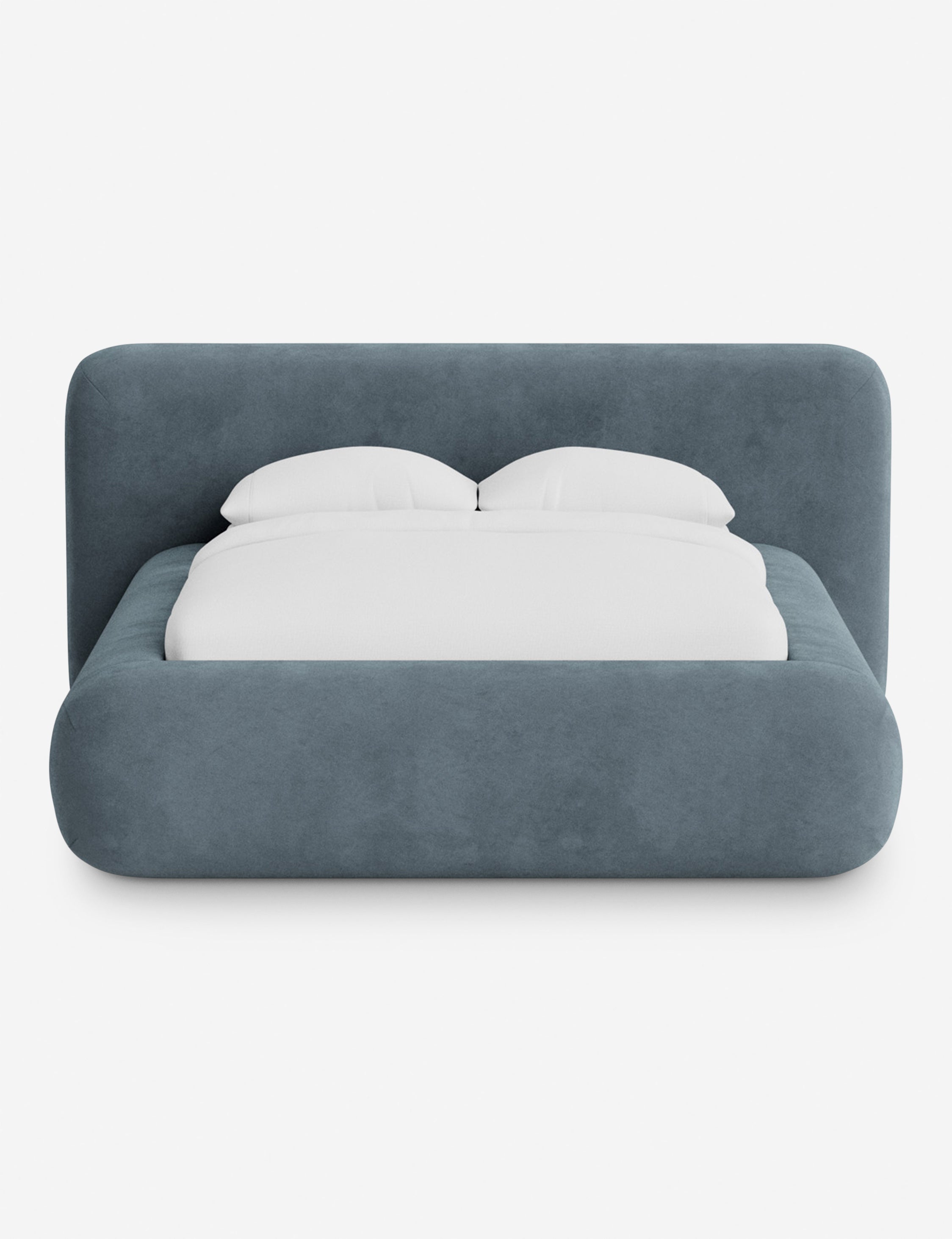 Lit plateforme arrondi - Notre lit se démarque par sa forme, avec une silhouette sculpturale qui vous invite à vous y lover