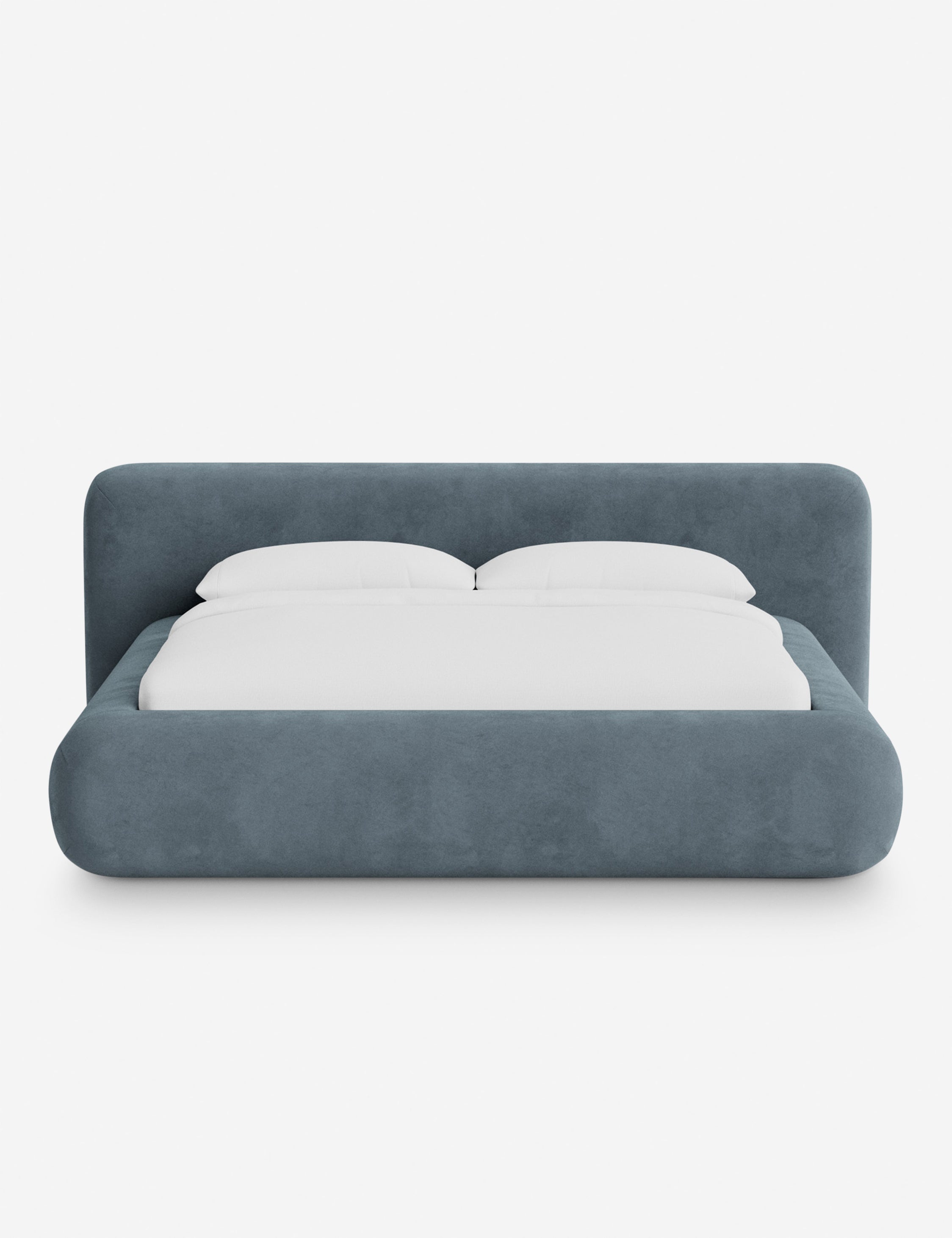 Lit plateforme arrondi - Notre lit se démarque par sa forme, avec une silhouette sculpturale qui vous invite à vous y lover