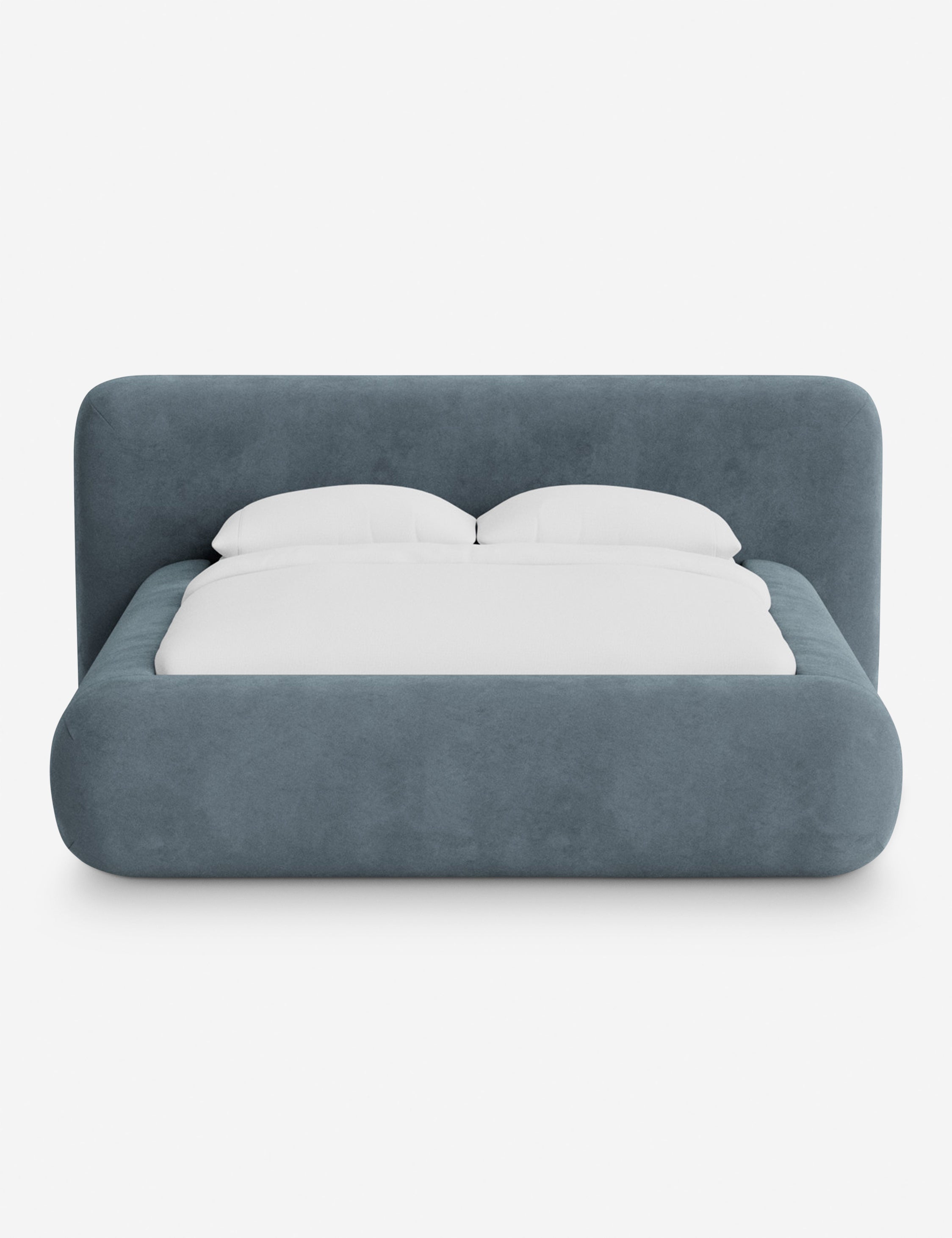 Lit plateforme arrondi - Notre lit se démarque par sa forme, avec une silhouette sculpturale qui vous invite à vous y lover