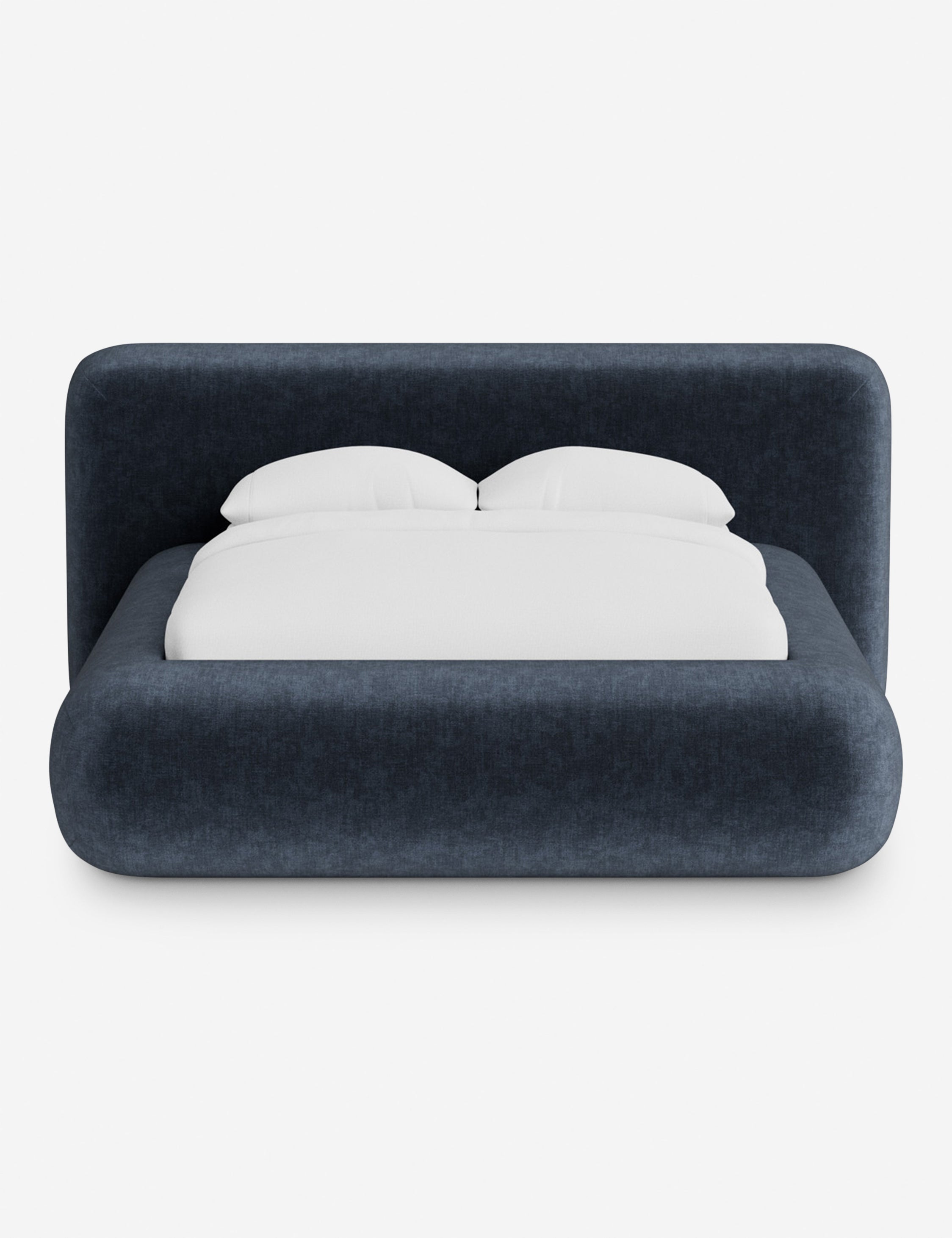 Lit plateforme arrondi - Notre lit se démarque par sa forme, avec une silhouette sculpturale qui vous invite à vous y lover