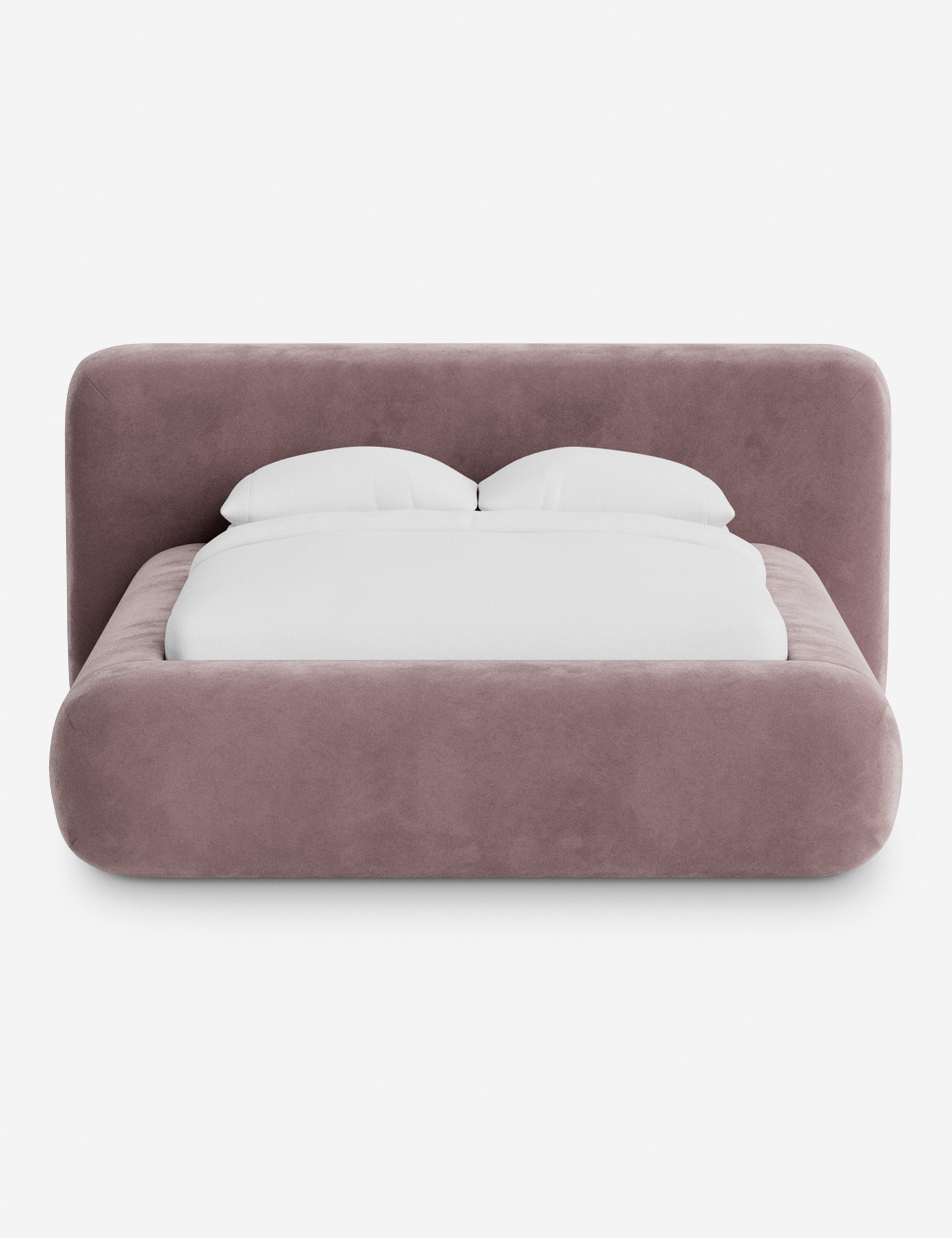 Lit plateforme arrondi - Notre lit se démarque par sa forme, avec une silhouette sculpturale qui vous invite à vous y lover
