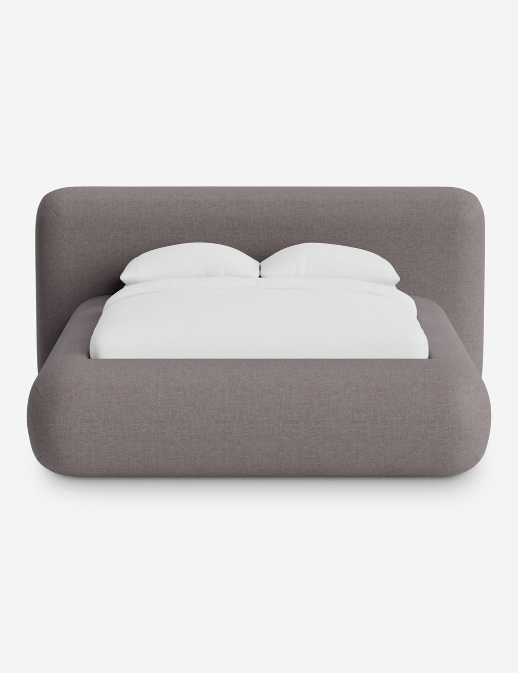 Lit plateforme arrondi - Notre lit se démarque par sa forme, avec une silhouette sculpturale qui vous invite à vous y lover