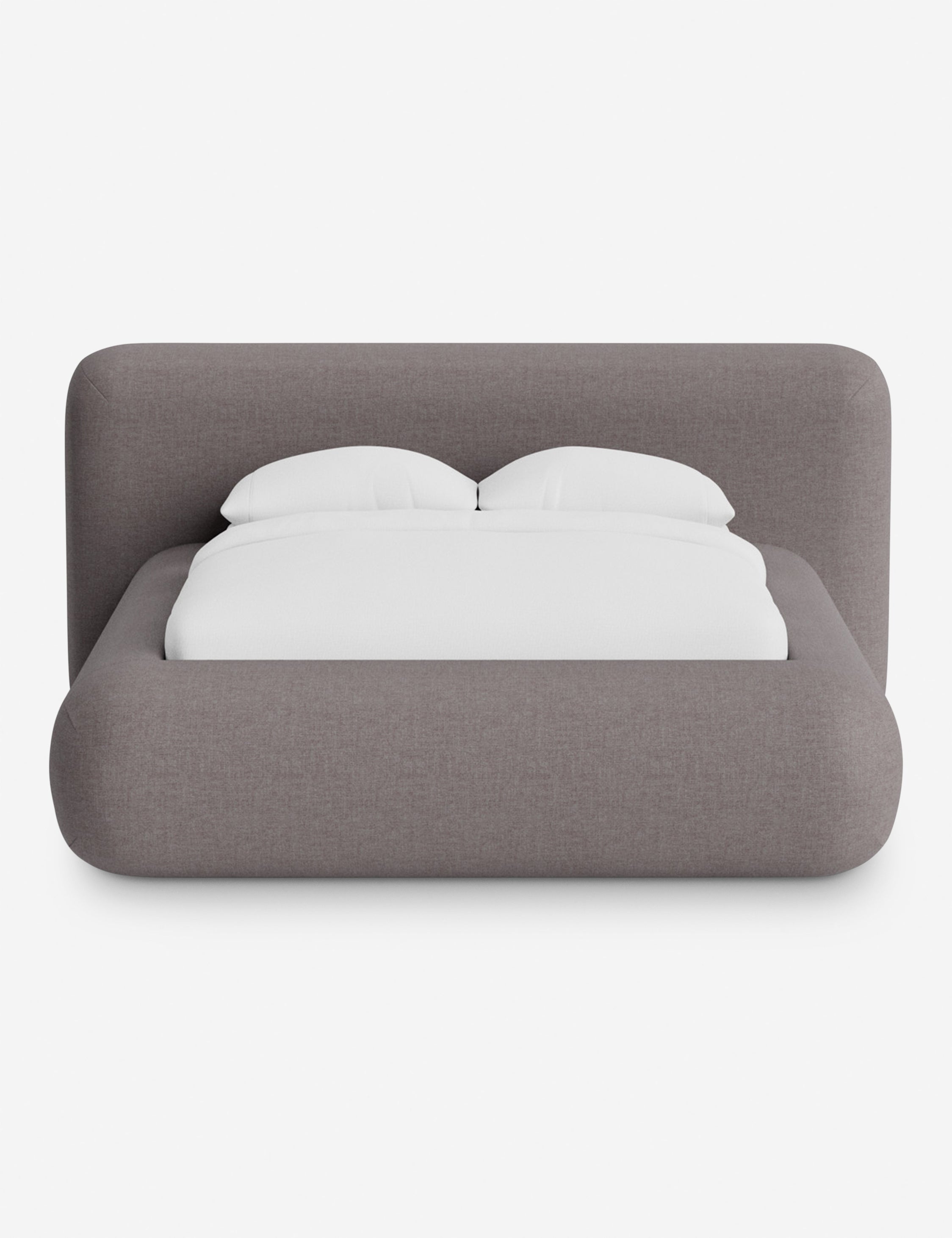 Lit plateforme arrondi - Notre lit se démarque par sa forme, avec une silhouette sculpturale qui vous invite à vous y lover